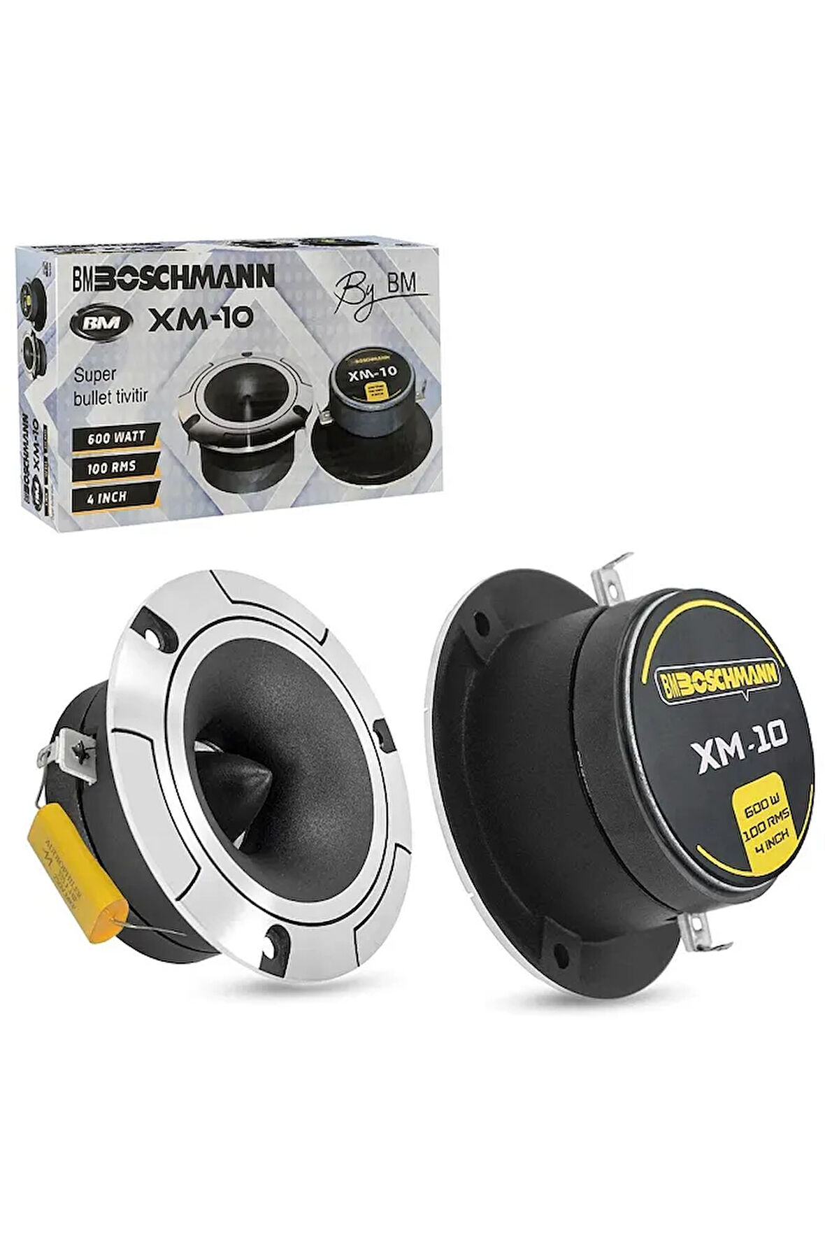 Boschmann XM-10 Tweeter 10cm 600 Watt (100 Rms) 2 Adet