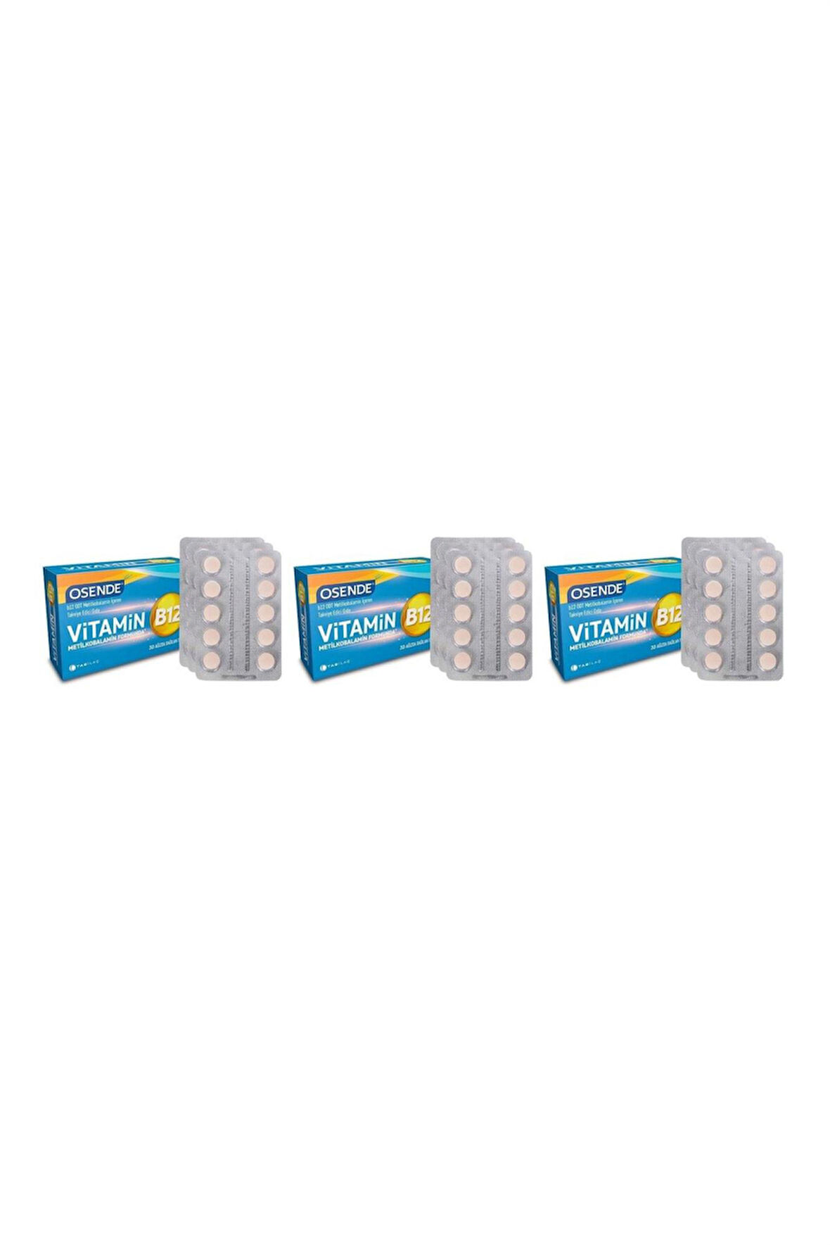 Osende Vitamin B12 30 Tablet 3 Adet
