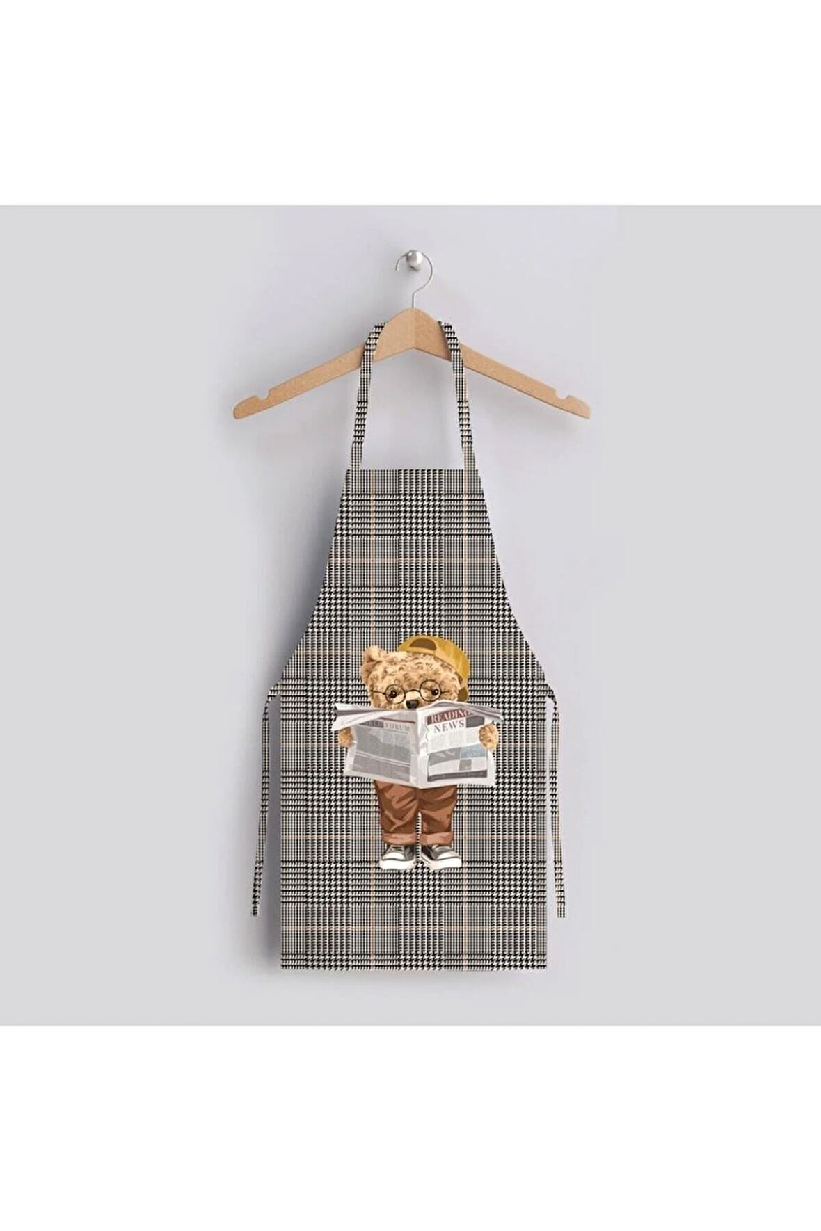 Gazeteci Teddy Mutfak Önlüğü (ULUSLARARASI YIKAMA VE SOLMAMA SERTİFİKASINA SAHİPTİR.)