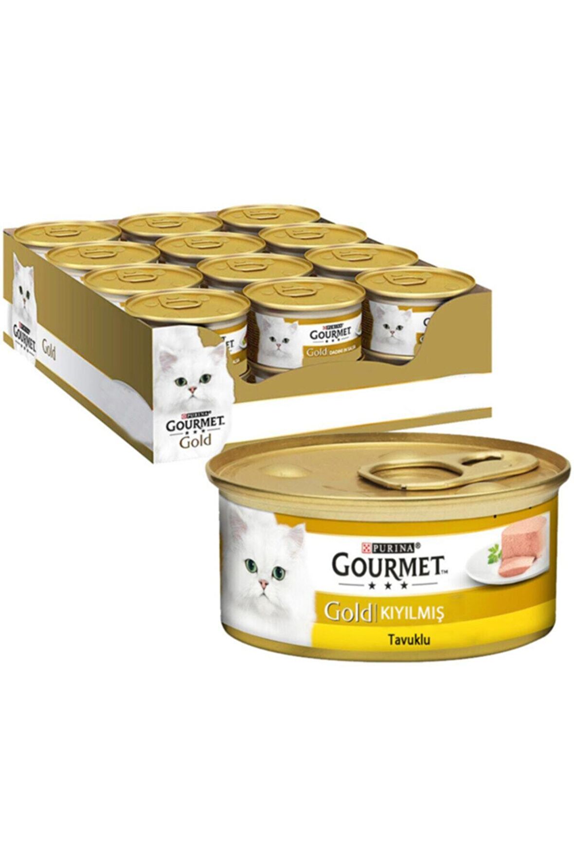 Gourmet Gold Kıyılmış Tavuklu Kedi Konservesi 24 Adet