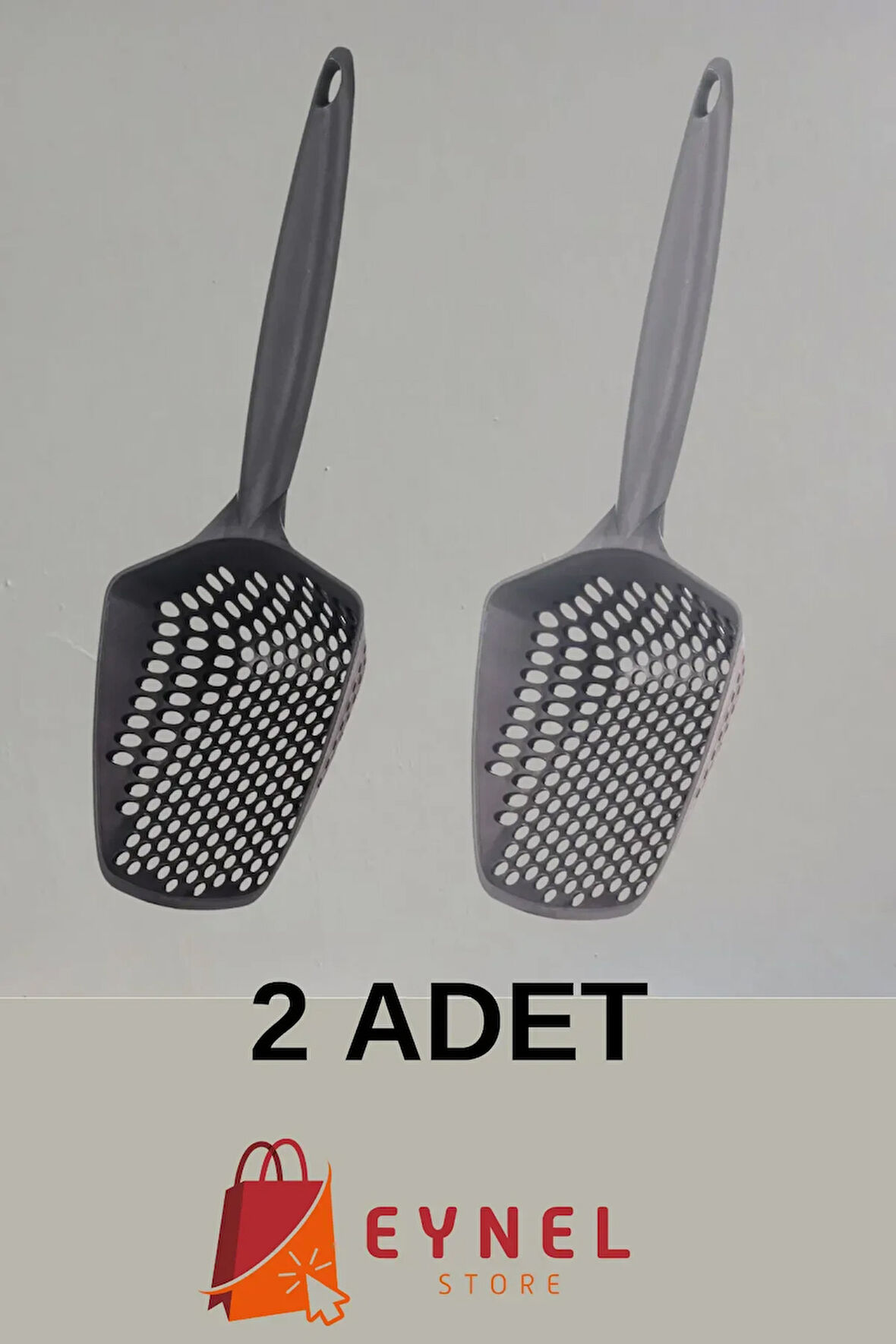 2'li Küçük Delikli Kedi Kumu Eleme Küreği, Ince Dar Aralıklı Pet Tuvalet Temizleme Eleği Süzgeç