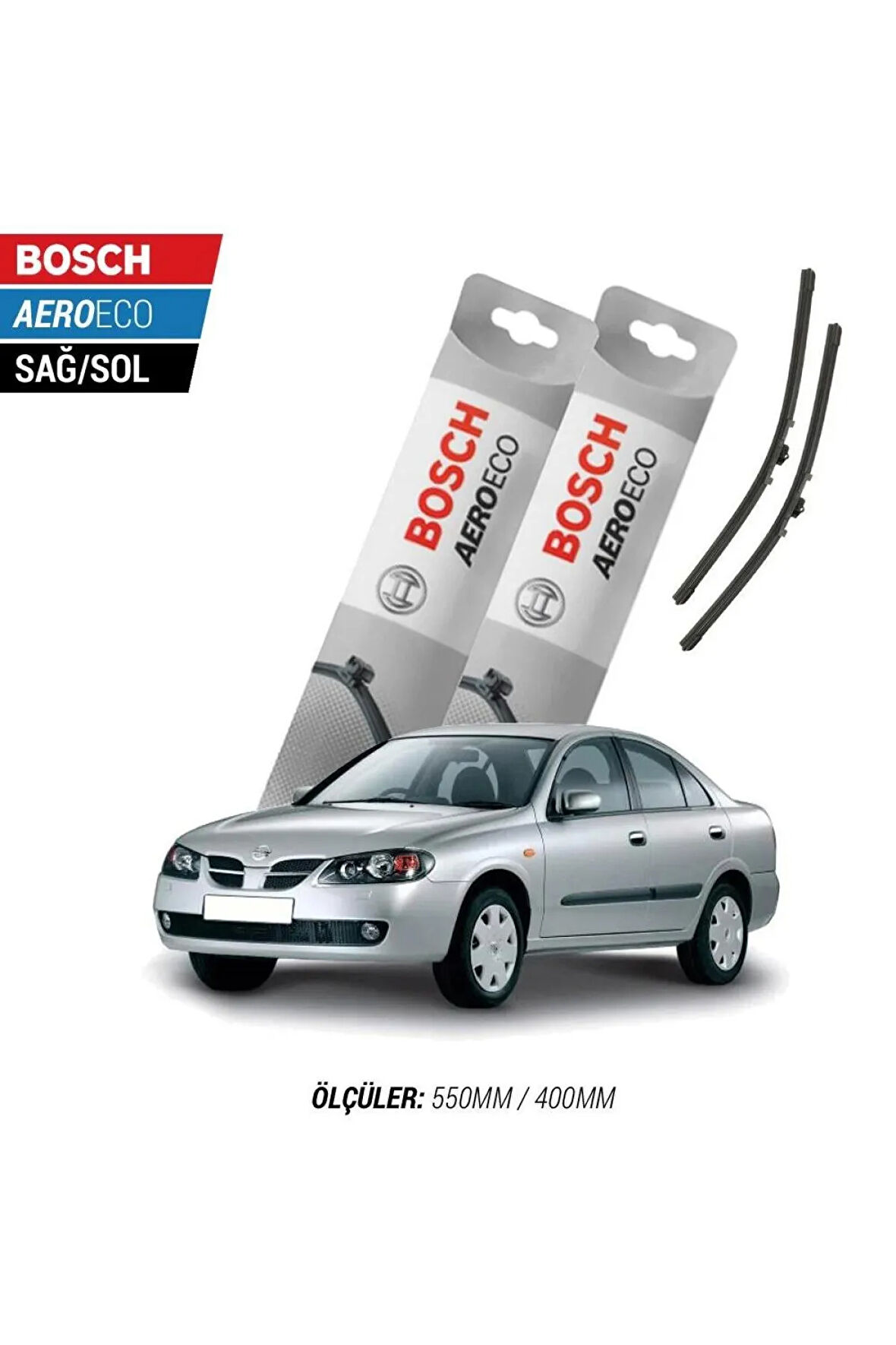 Nissan Almera 2004 Model Bosch Aeroeco Muz Silecek Takımı
