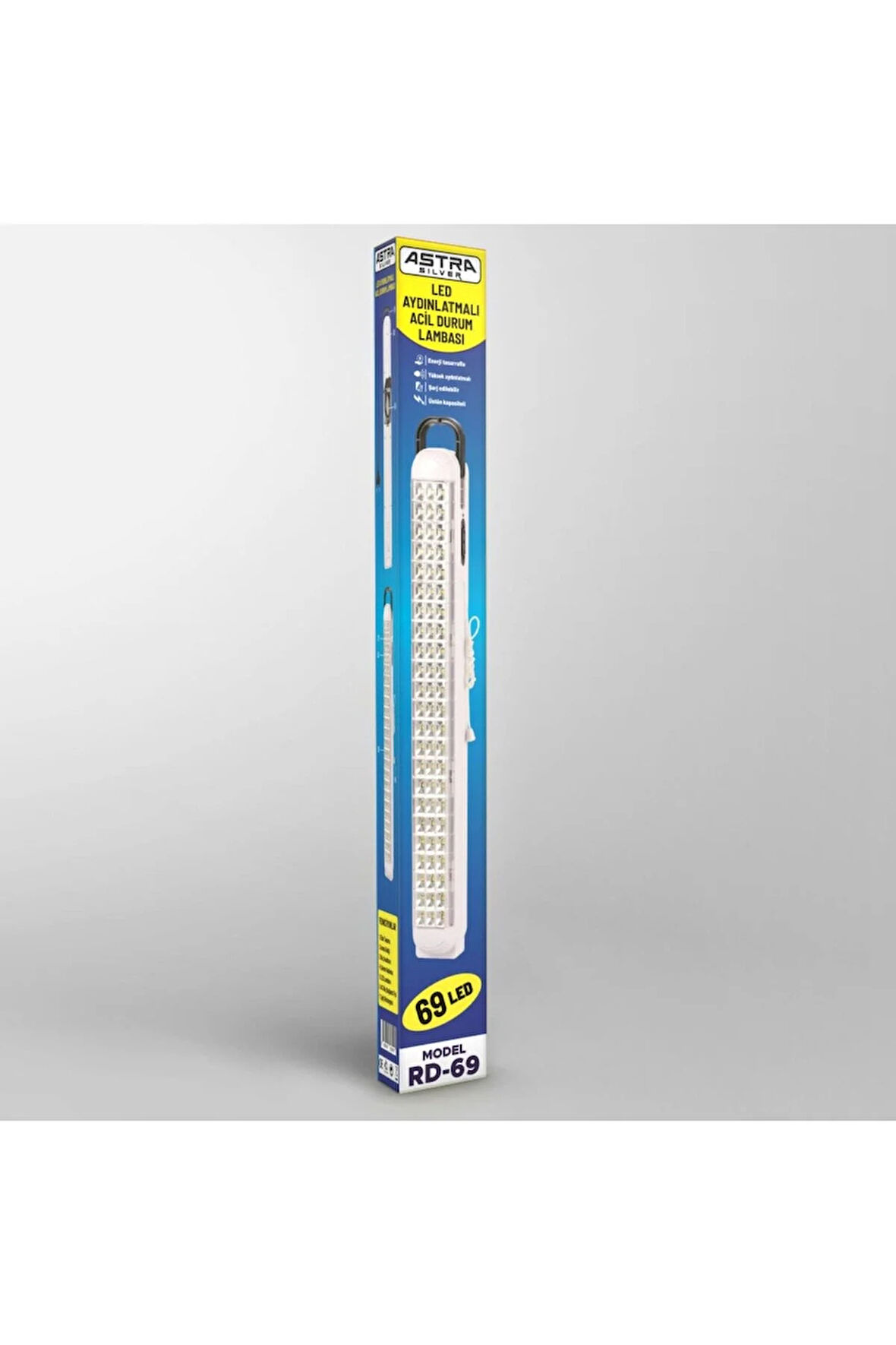 ASTRA SILVER RD-69 69 Ledli Acil Aydınlatma Işıldak Kamp Işığı