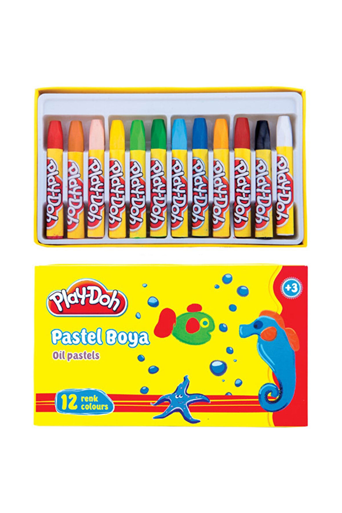 Play-doh Pastel Boya 12 Renk Play-pa002(1 PAKET 12 ADET)