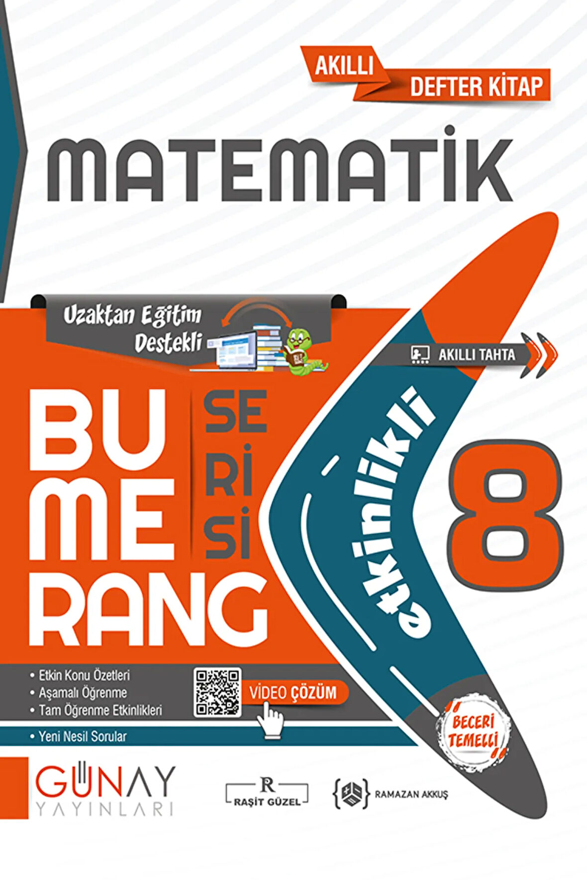 8.SINIF LGS BUMERANG MATEMATİK ETKİNLİKLİ AKILLI KİTAP  2024-2025 YENİ MÜFREDATA UYGUN