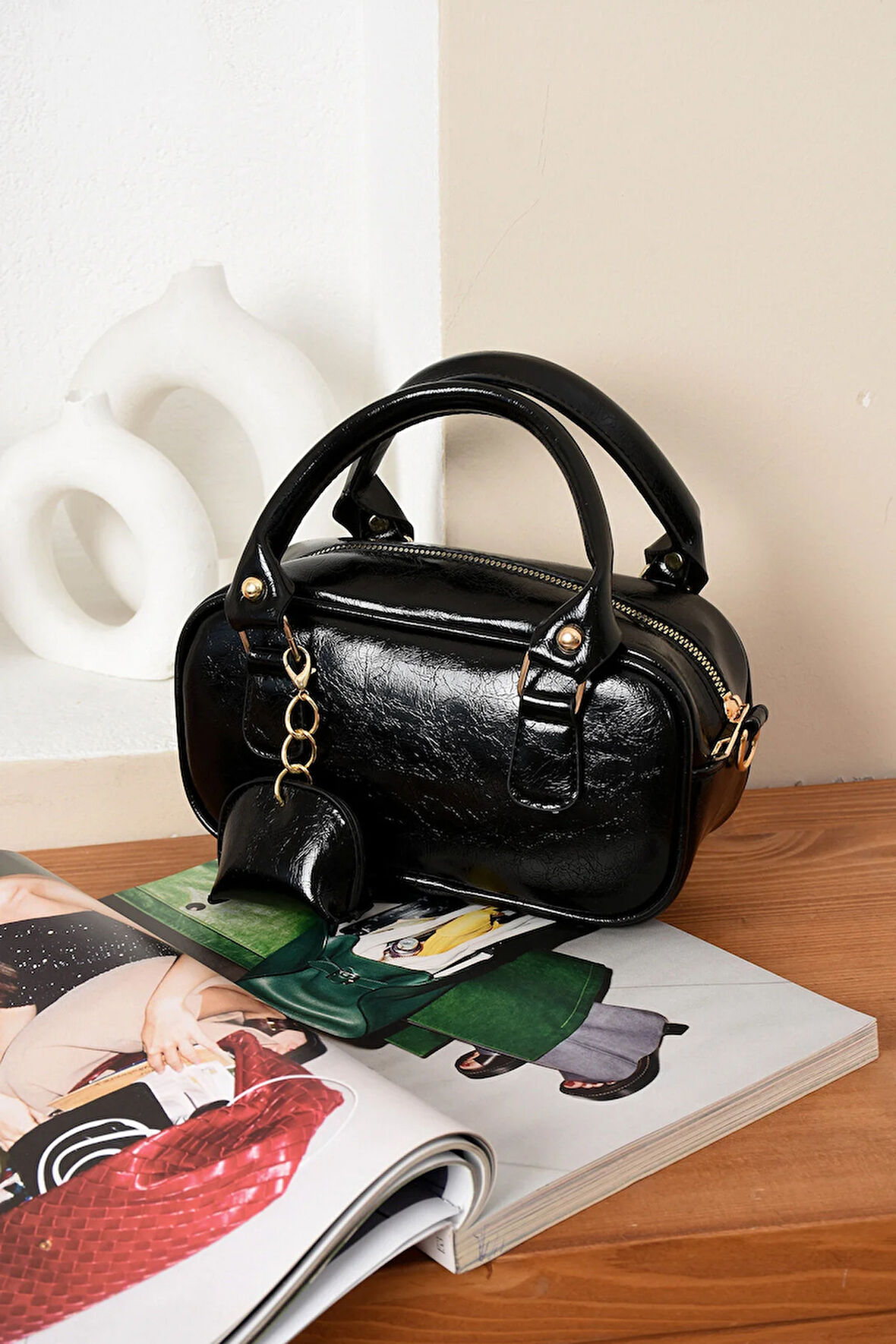 Lüks Omuz Çantası Çapraz Askılı