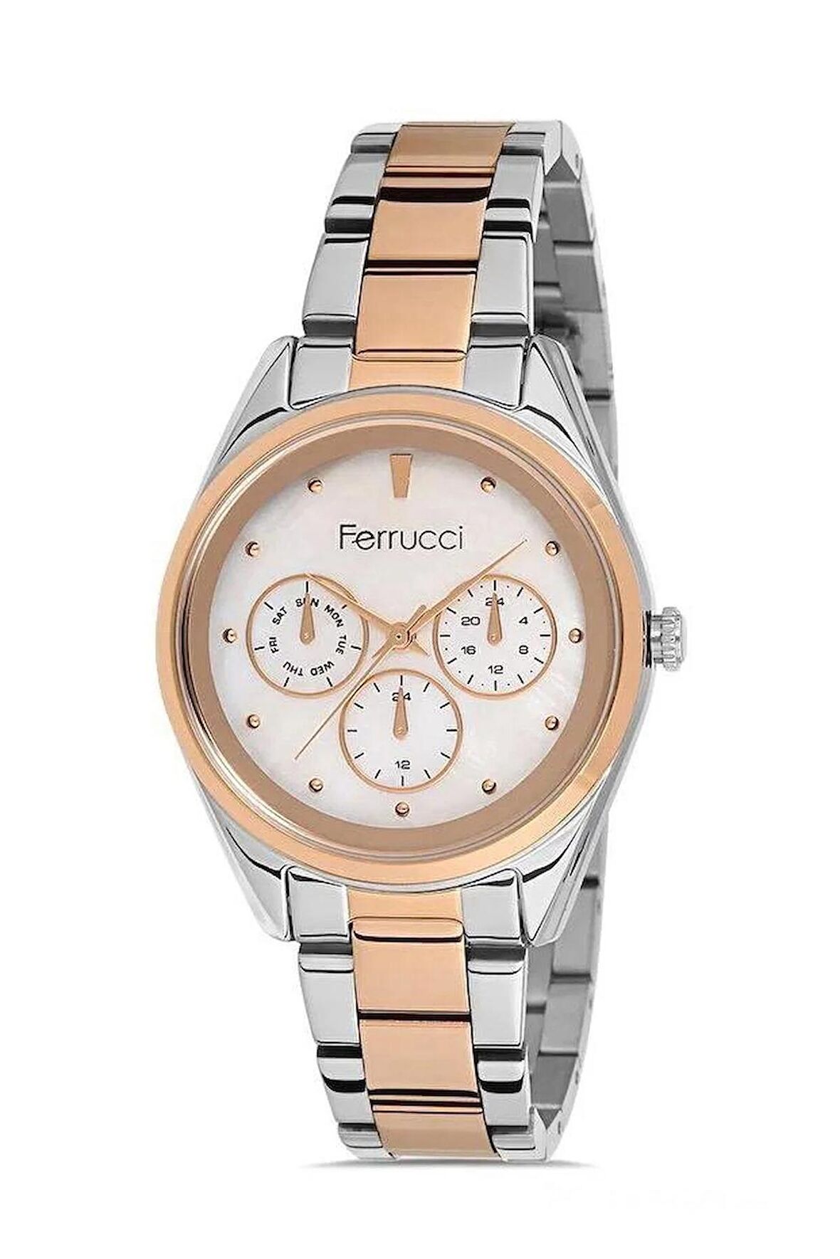Ferrucci 1.Sınıf Çelik Yeni Sezon Su Geçirmez Şık Kadın Kol Saat