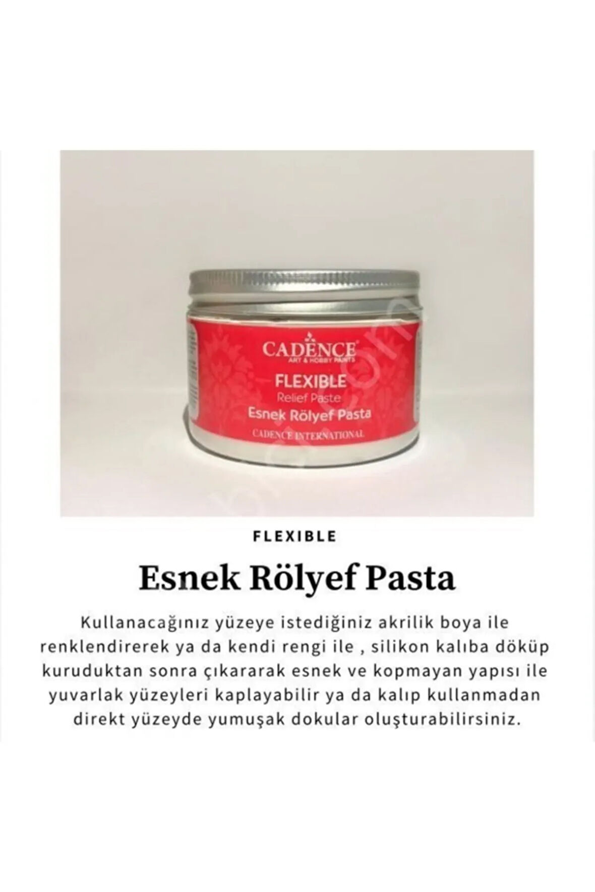 Esnek Rölyef Pasta - Flexible Relief Paste 150ml