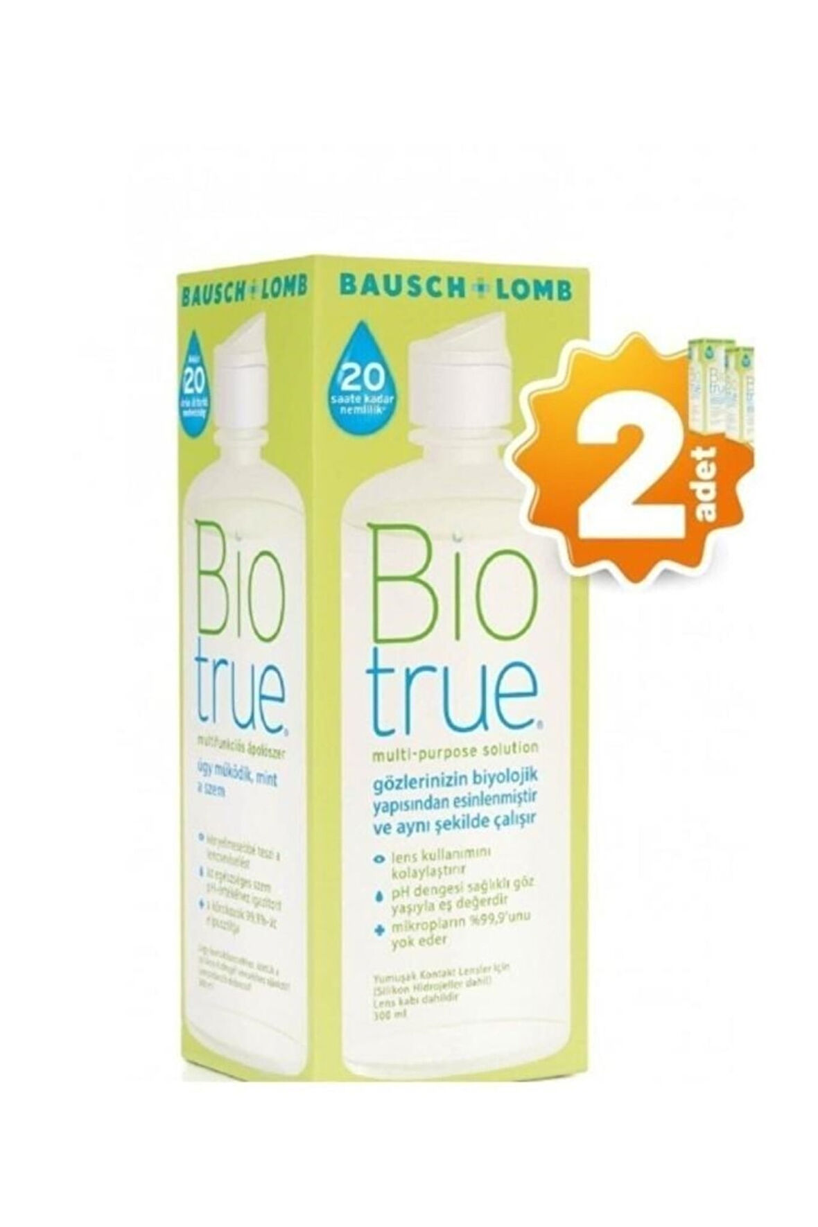 Bio True 300 ml Lens Solüsyonu X 2 Adet