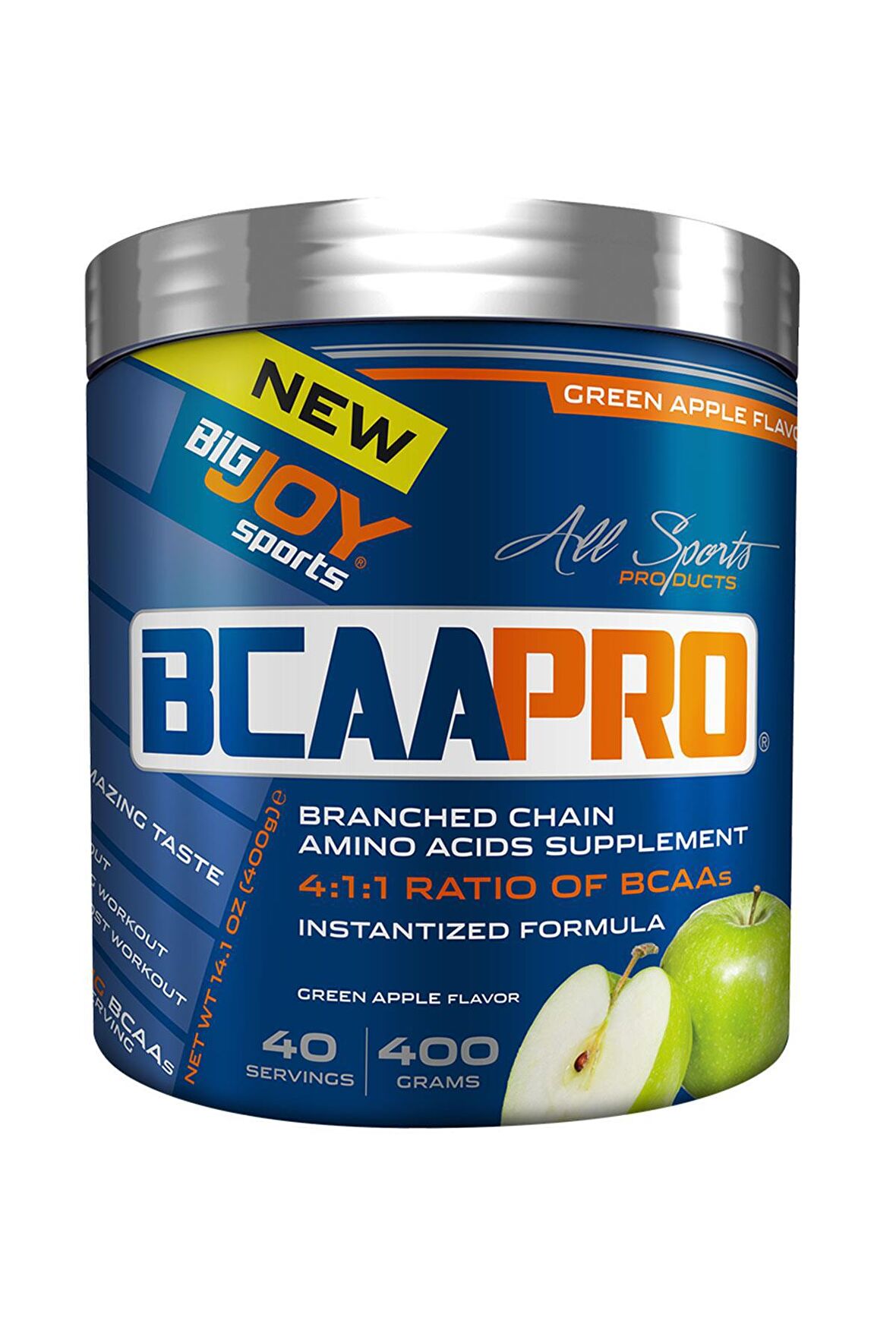 Bigjoy Sports Bcaapro 400g Yeşil Elma Aroma Bcaa 40 Porsiyon  