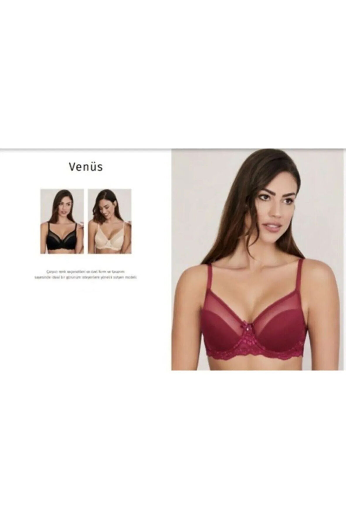 300 Venüs Toparlayıcı Cuplı Sutyen Yeni Sezon