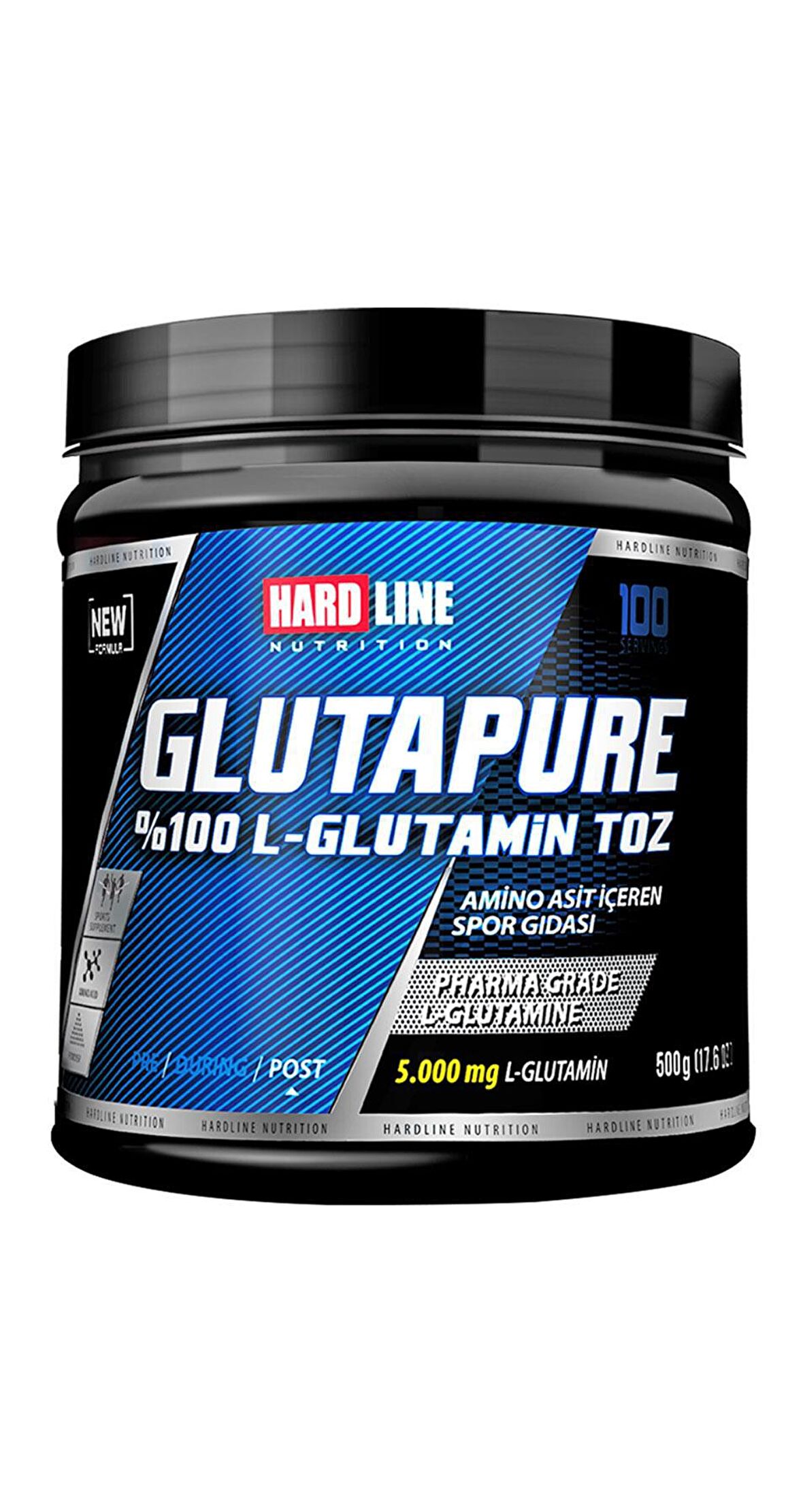 Hardline Nutrition Glutapure 500 Gr 100 Porsiyon Glutamine Powder