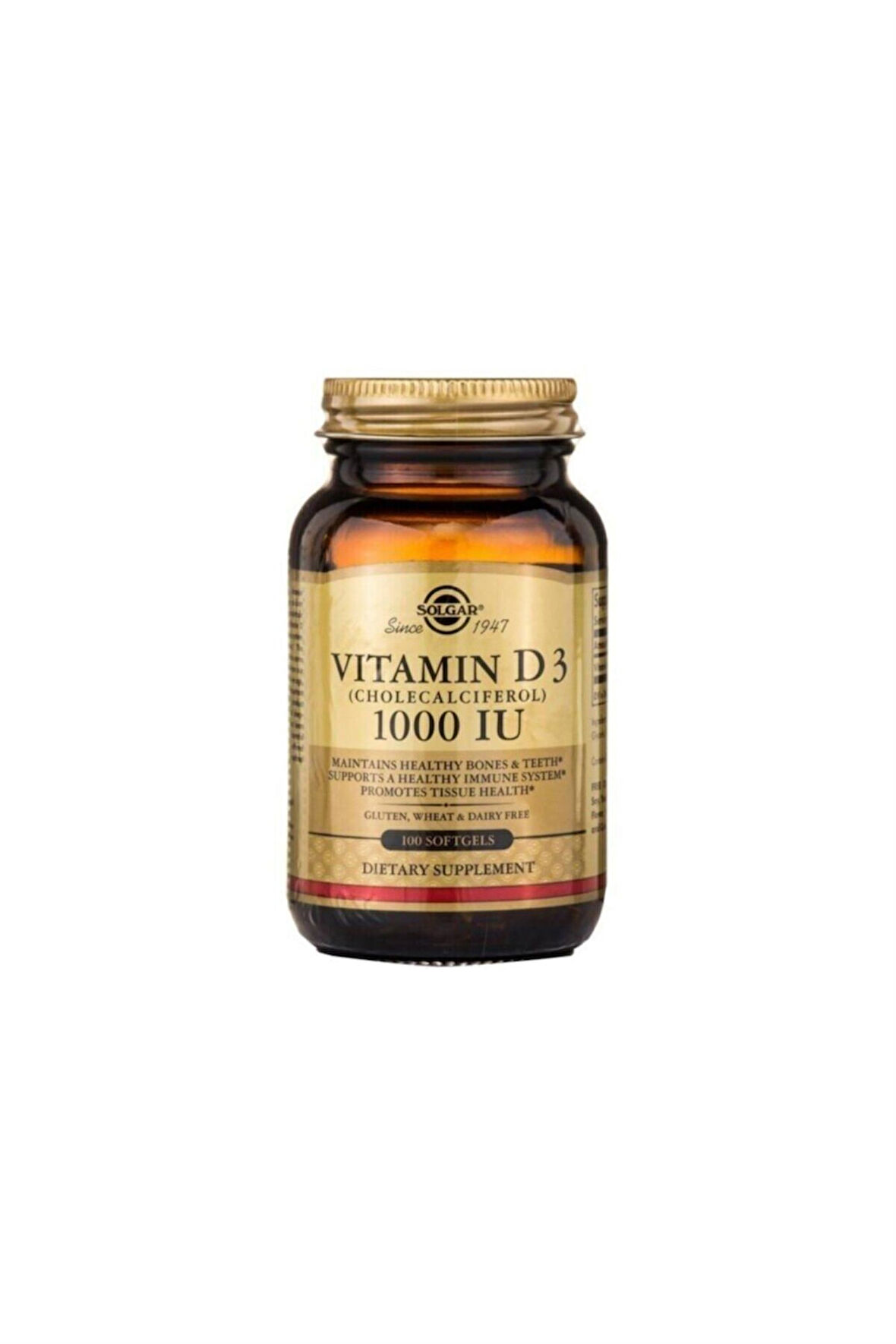 Solgar Vitamin D3 1000ıu 100 Kapsül