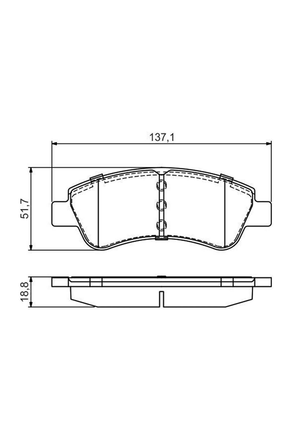 Fren Balatası Ön 14 Inç Partner Tepee-berlingo-c4-207-208-301-307-3008-boxer 3-jumper 3 1999-