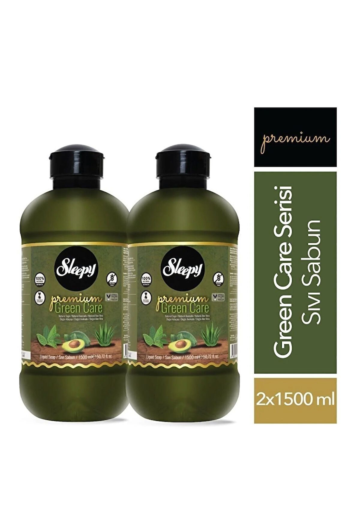Premium Green Care Serisi Sıvı Sabun 2x1500 Ml