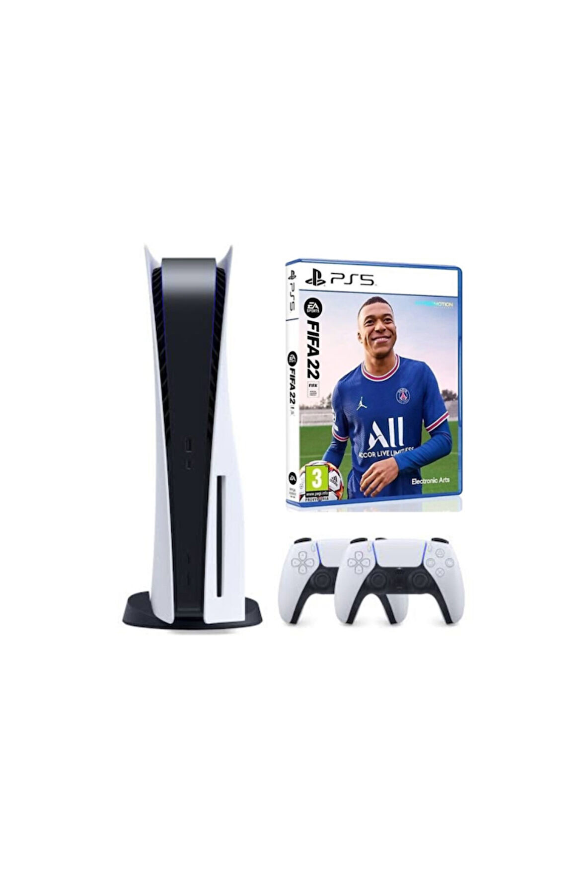 Playstation 5 825 GB + 2. PS5 Dualsense + Fifa 22 PS5 Oyun