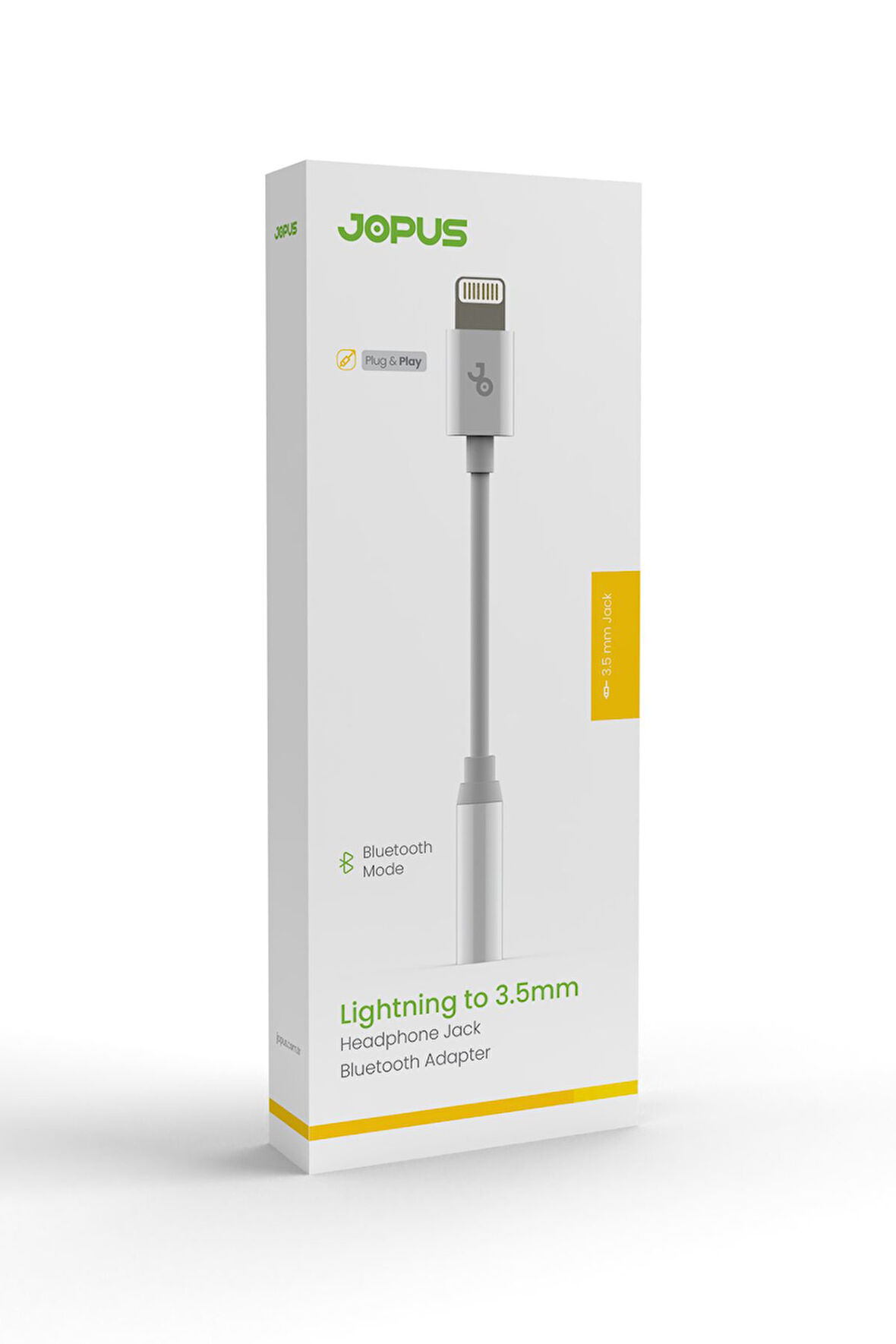Iphone Kulaklık Dönüştürücü Bluetooth Modlu Baglanti 3.5mm Dönüstürücü Jo-ıb01 Beyaz