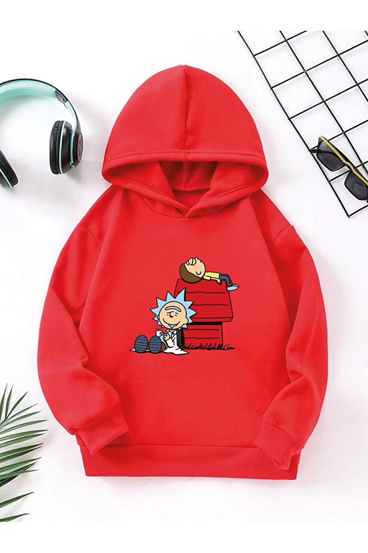 Çocuk Kapüşonlu Baskılı Sweatshirt