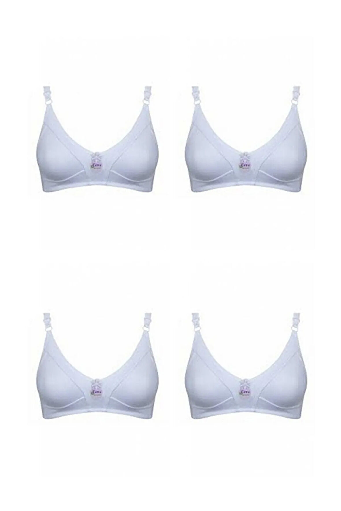 - TACOO Penye Toparlayıcı 4 Adet Beyaz Sütyen 1001