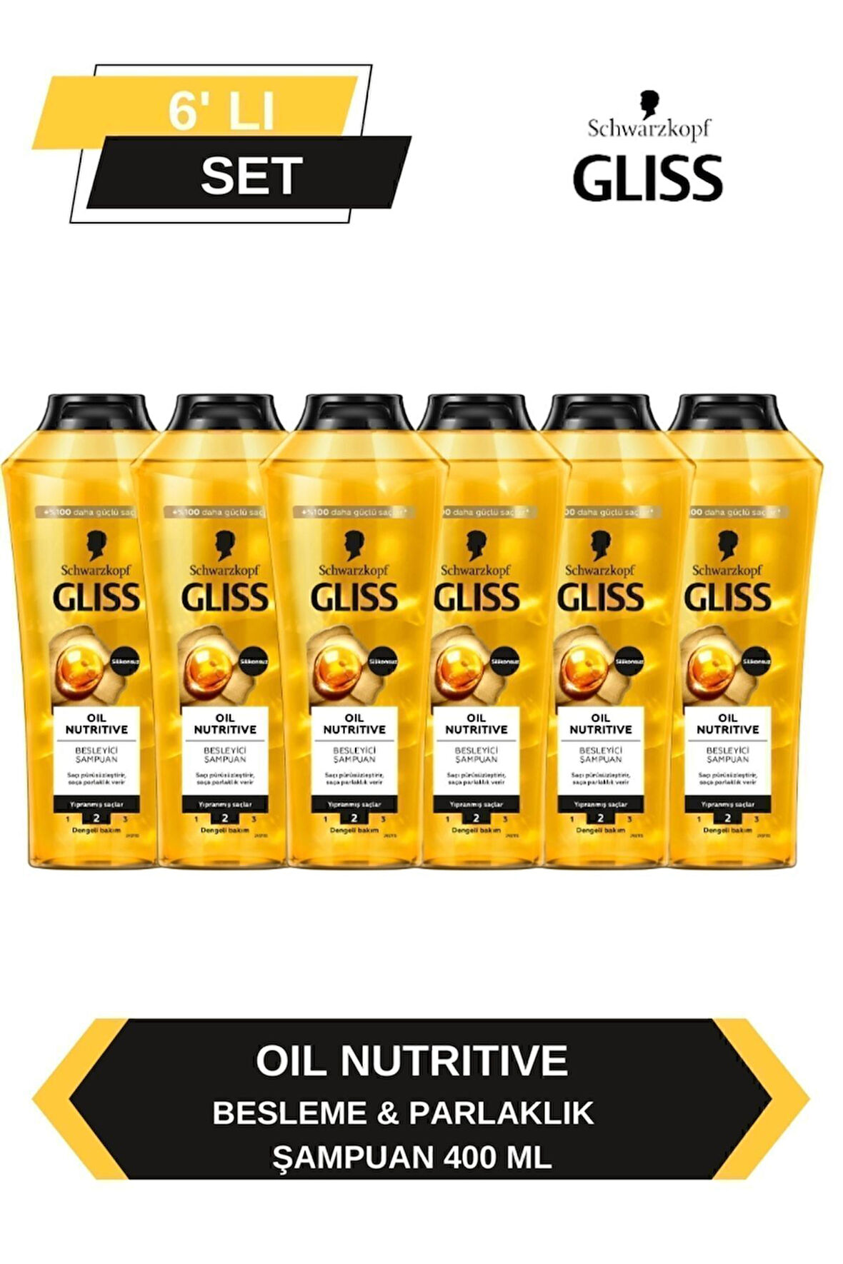 Gliss Oil Nutritive Şampuan 6 x 400 ML