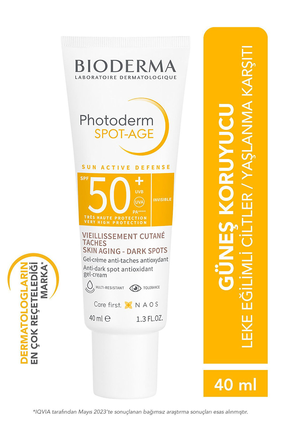 SPOT AGE SPF50+ STAIN, ANTI-WRINKLE SKIN PROTECTIVE SUNSCREEN 40 ML GKHAİR387
