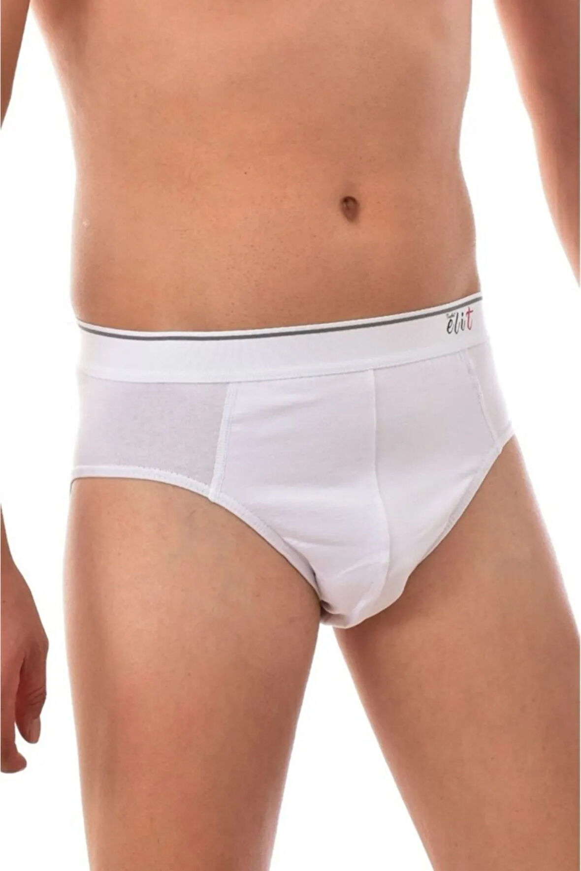 Erkek 3'lü Paket Likralı Pamuk Kemerli Slip Tutku-elit01