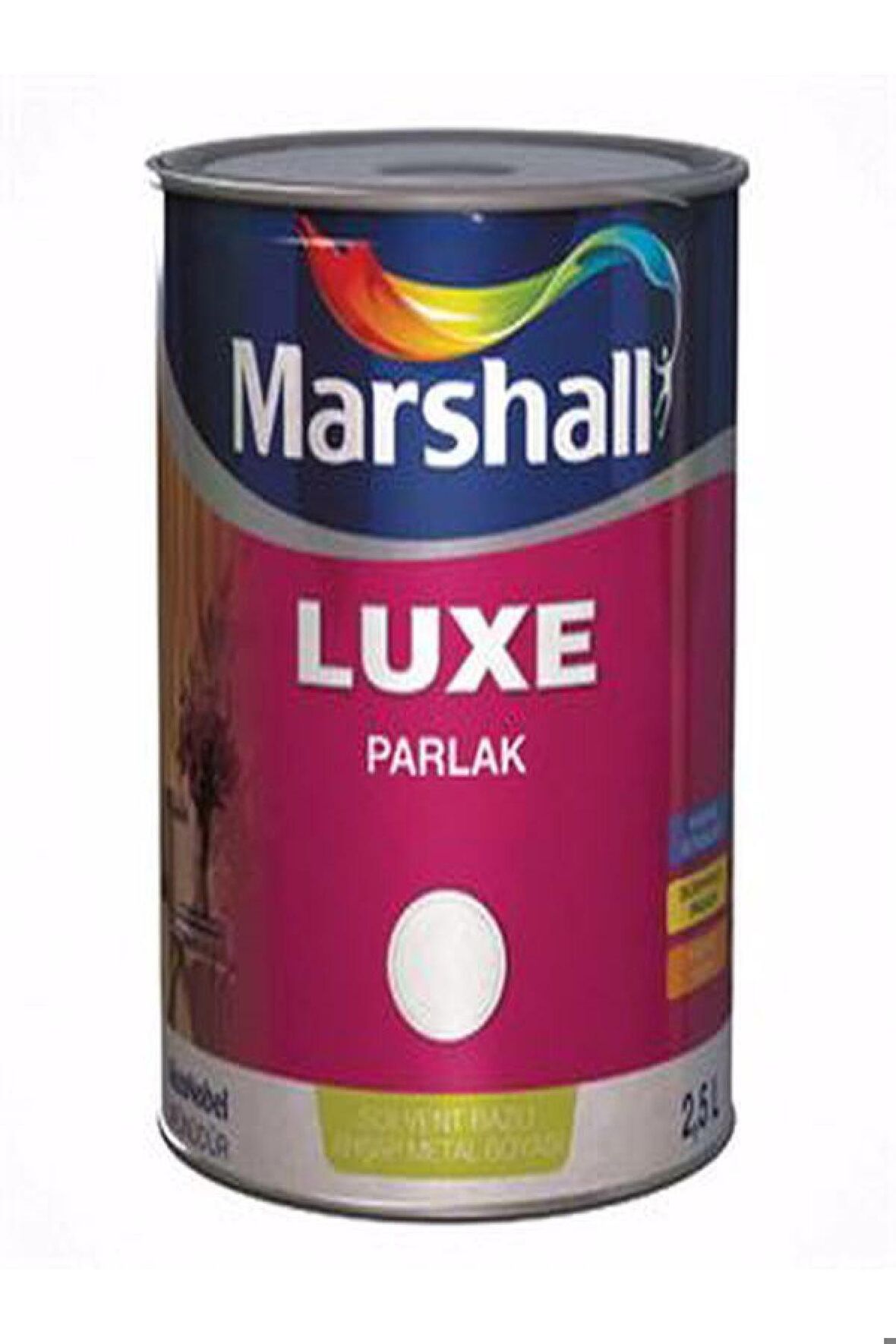 Luxe Parlak Yağlı Boya Yeni Bayrak Kırmızı 2.5 Lt (3,5 Kg)