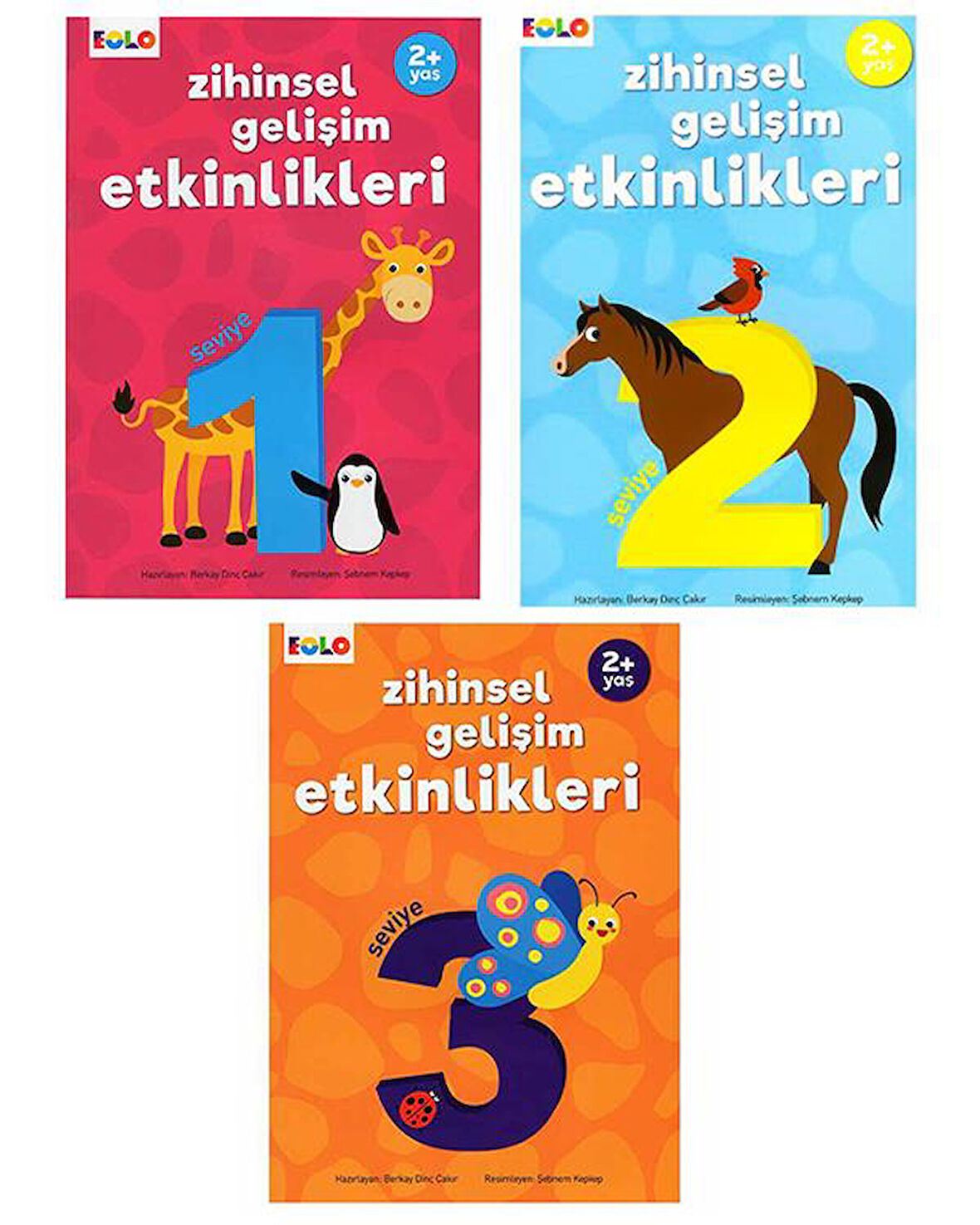 Eolo 2 Yaş Zihinsel Gelişim Etkinlikleri 3lü Set