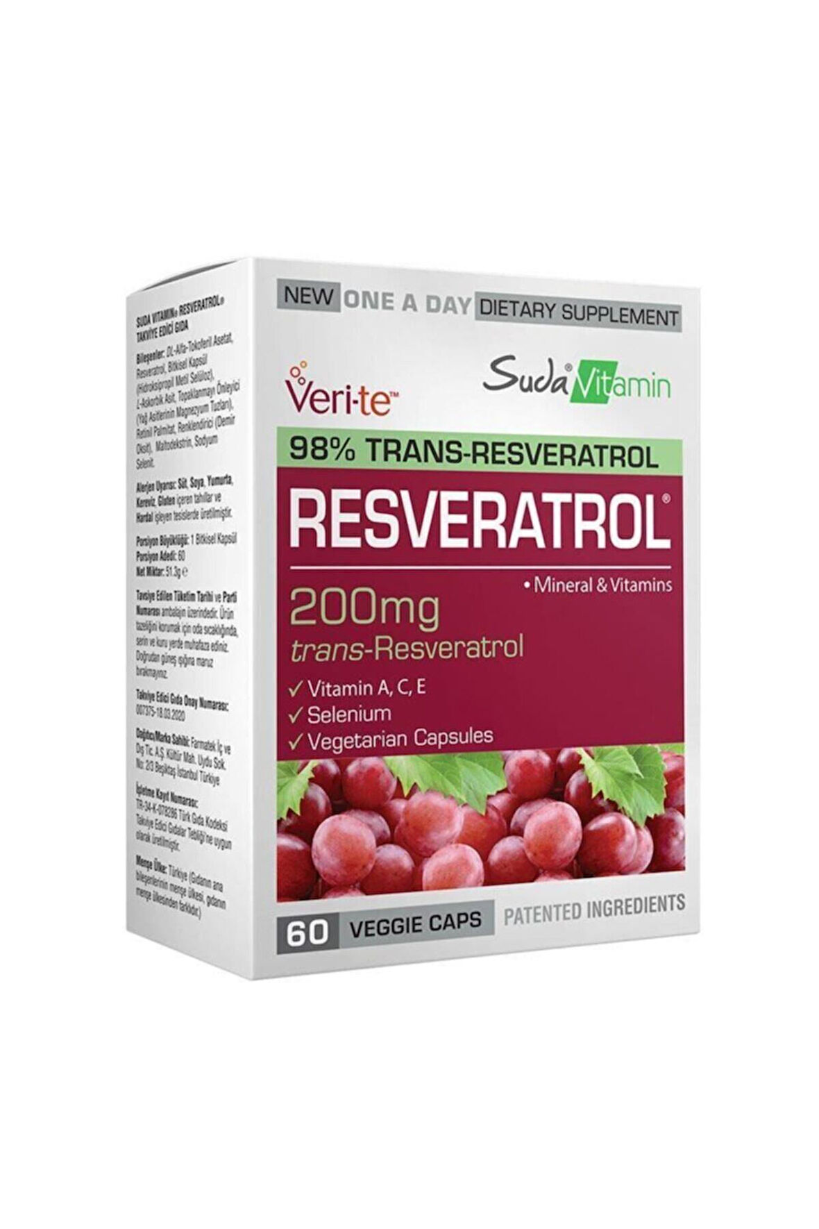 Vitamin Resveratrol 60 Kapsül