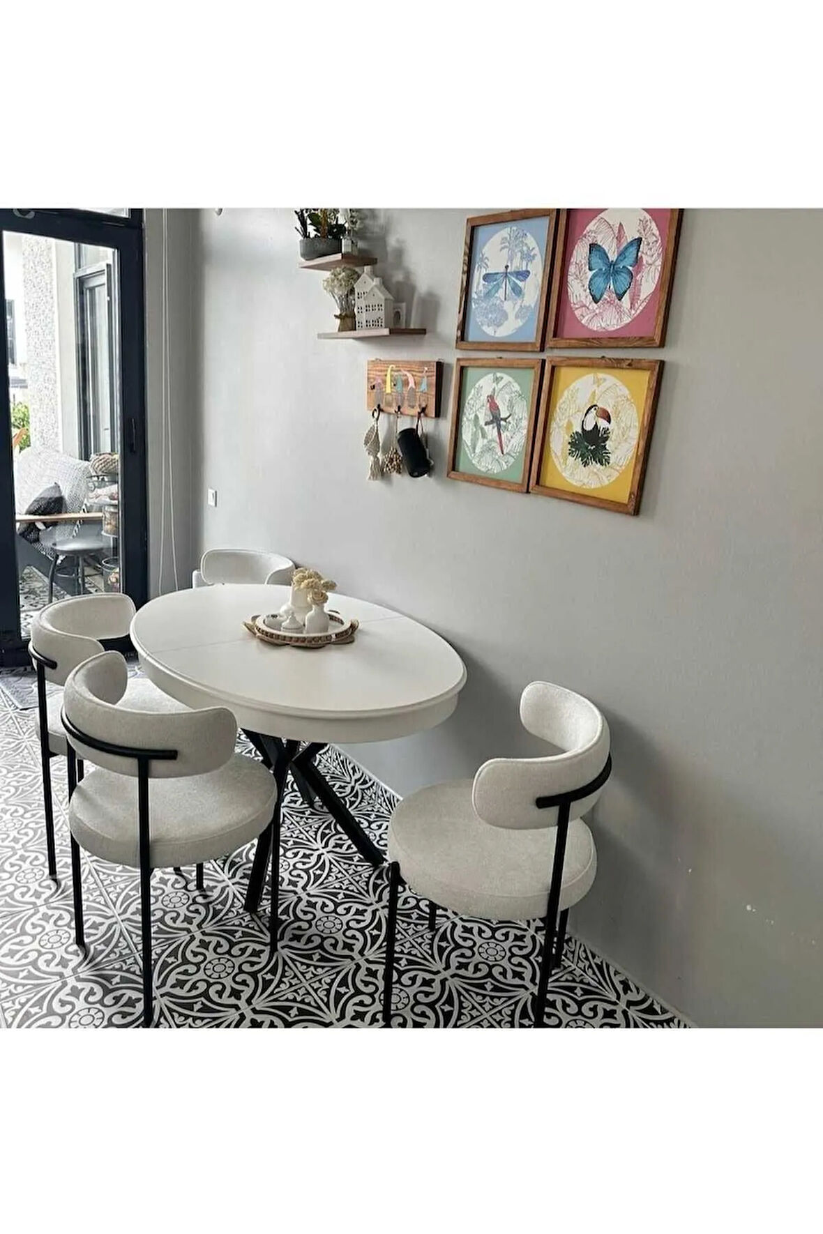 4'lü Teddy Sandalye Mutfak Sandalyesi Salon Sandalyesi Cafe Restaurant Sandalyesi