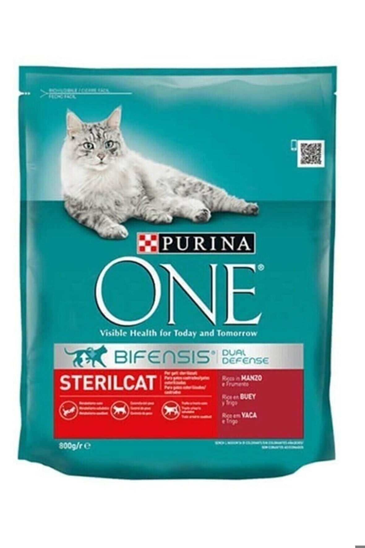 Purina One Sığır Etli Kısırlaştırılmış Yetişkin Kedi Maması 800 Gr