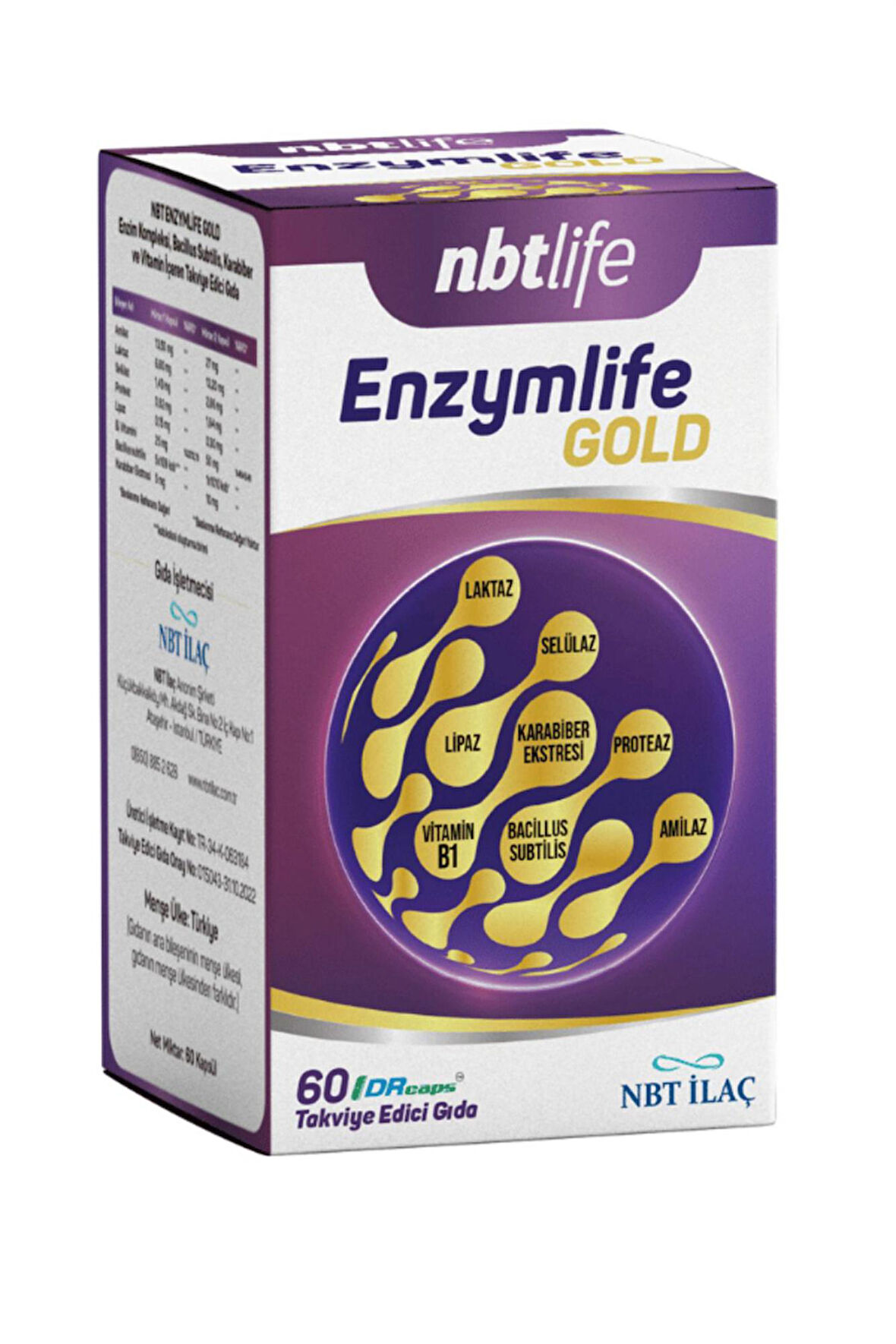 Nbt Life Enzymlife Gold 60 Kapsül