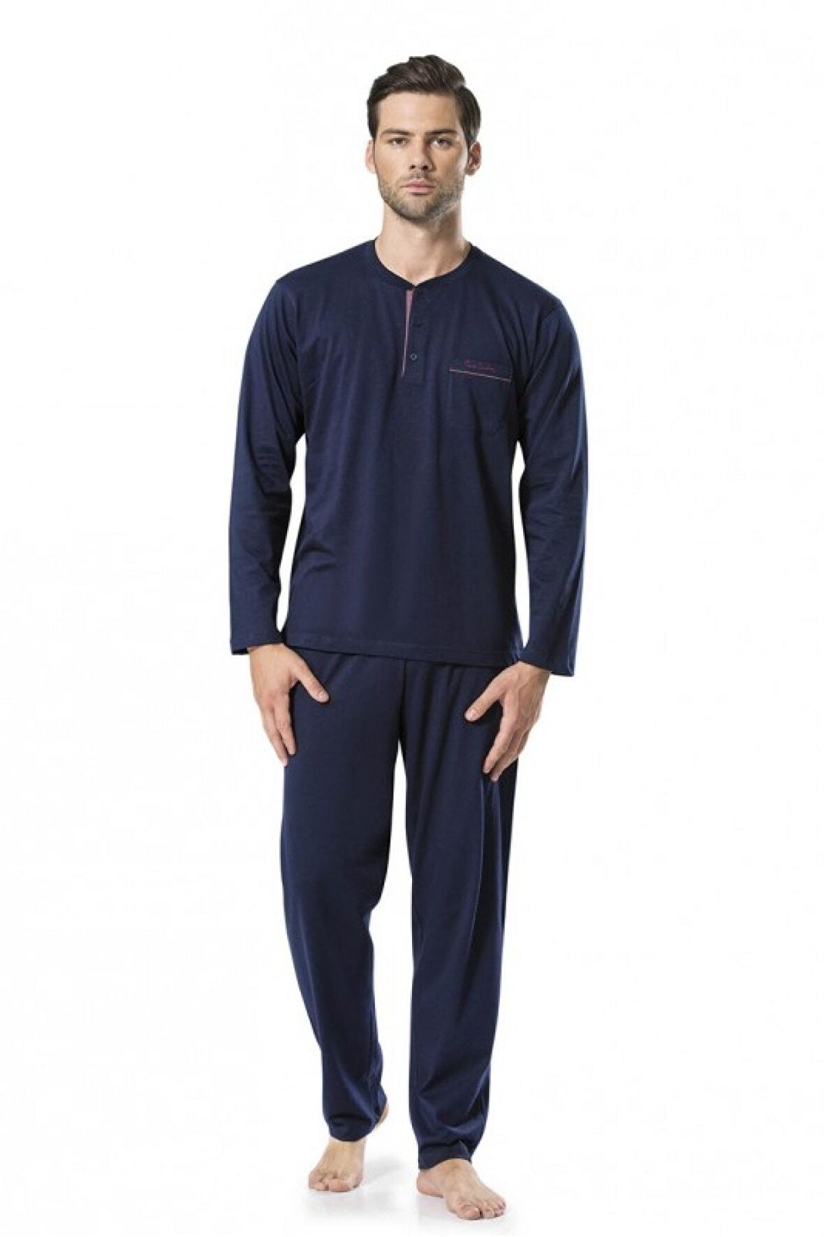 5454 2'li Lacivert Pijama Takımı