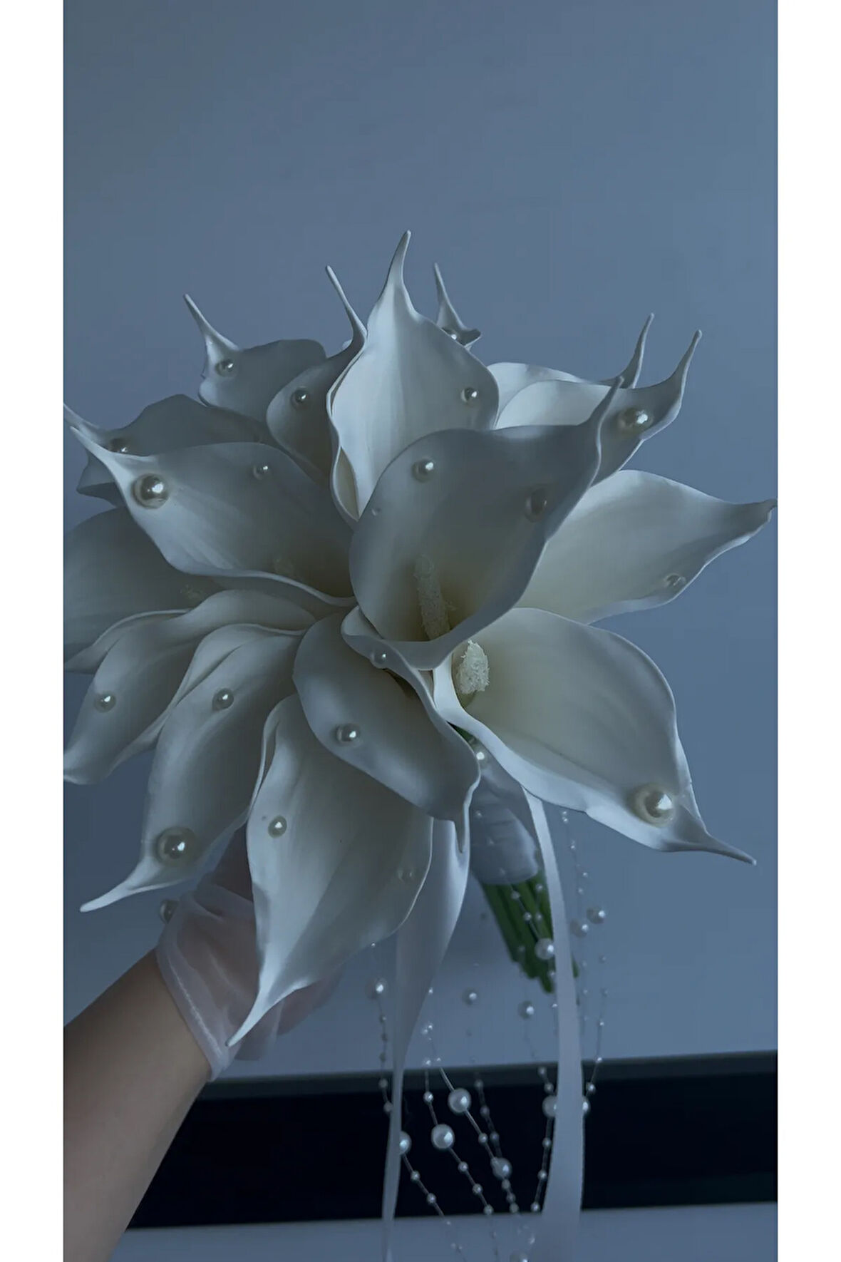 İncili Gala gelin buketi