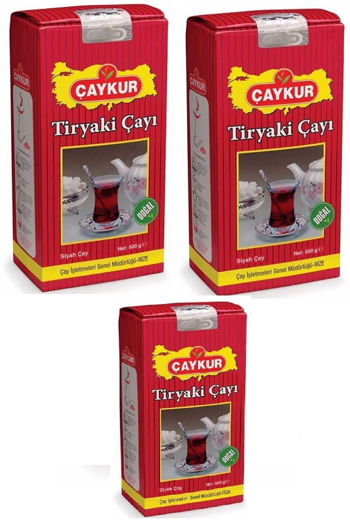 Tiryaki Siyah Dökme Çay 500 Gr 3 Lu Avantaj Paket