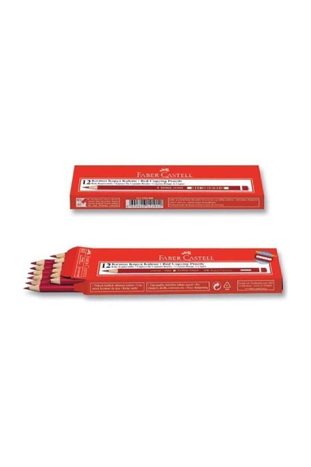 Faber Castell Kırmızı Kopya Kalem 12'li