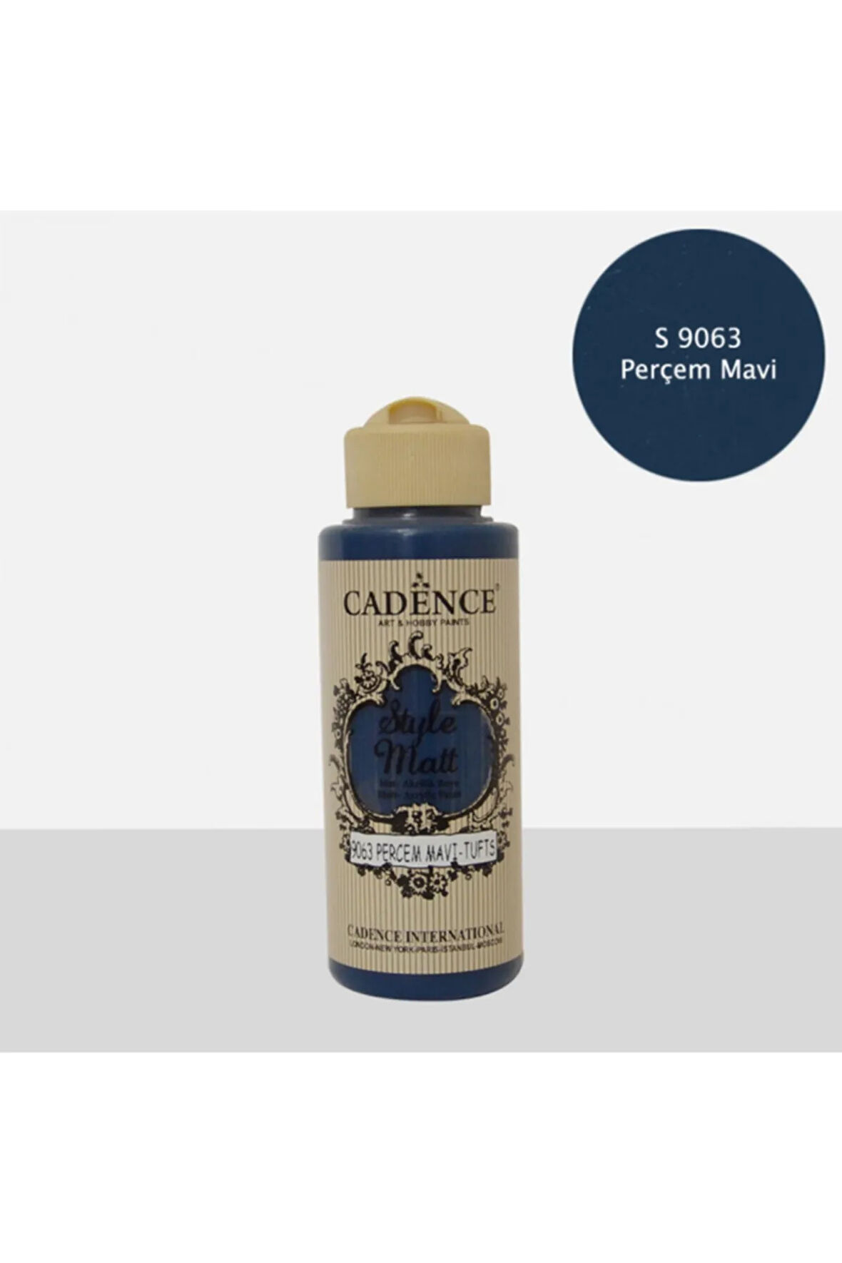 Style Mat Akrilik Boya S-9063 Perçem Mavi 120ml