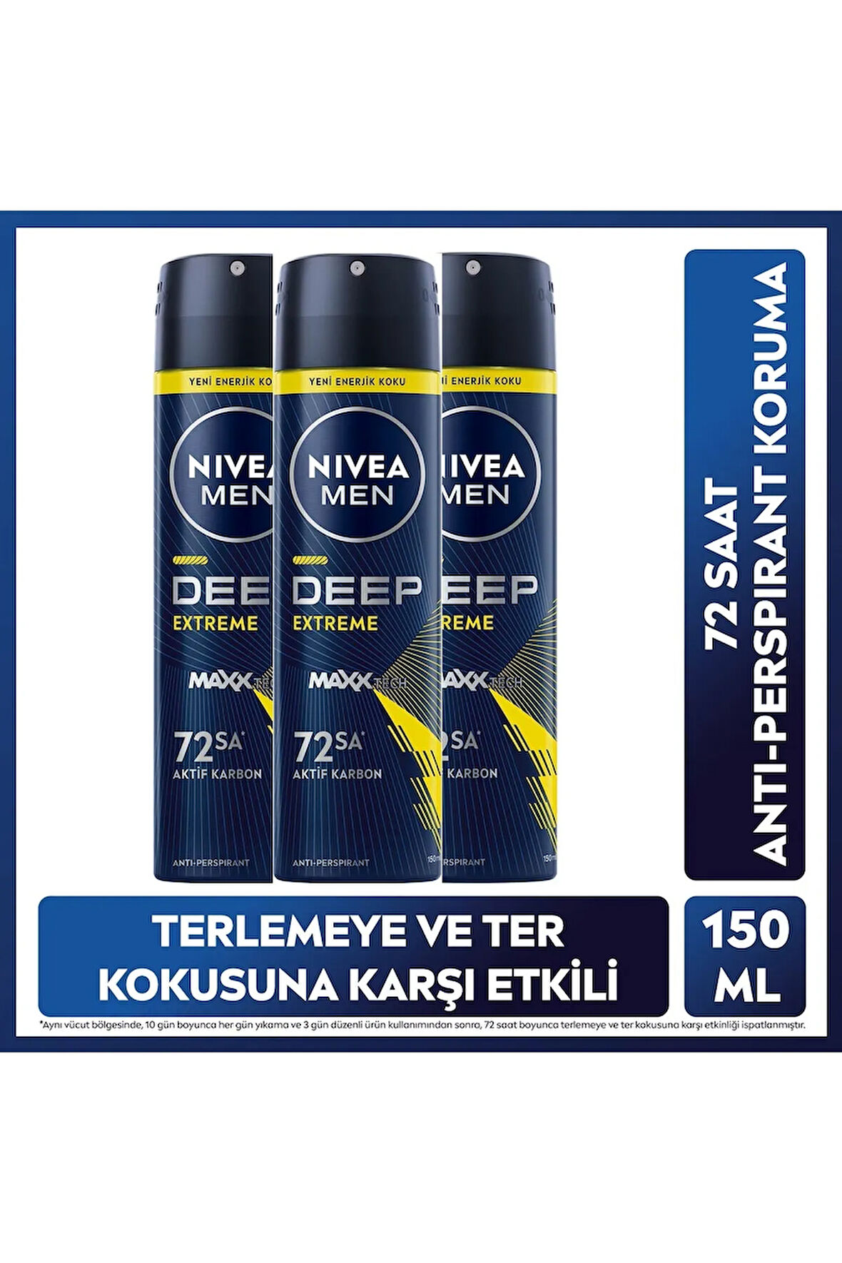 MEN Deep Extreme 150ml x 3 ADET