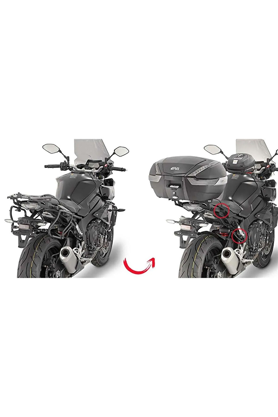 Plxr2129 Yamaha Mt-10 (16-20) Yan Çanta Taşıyıcı