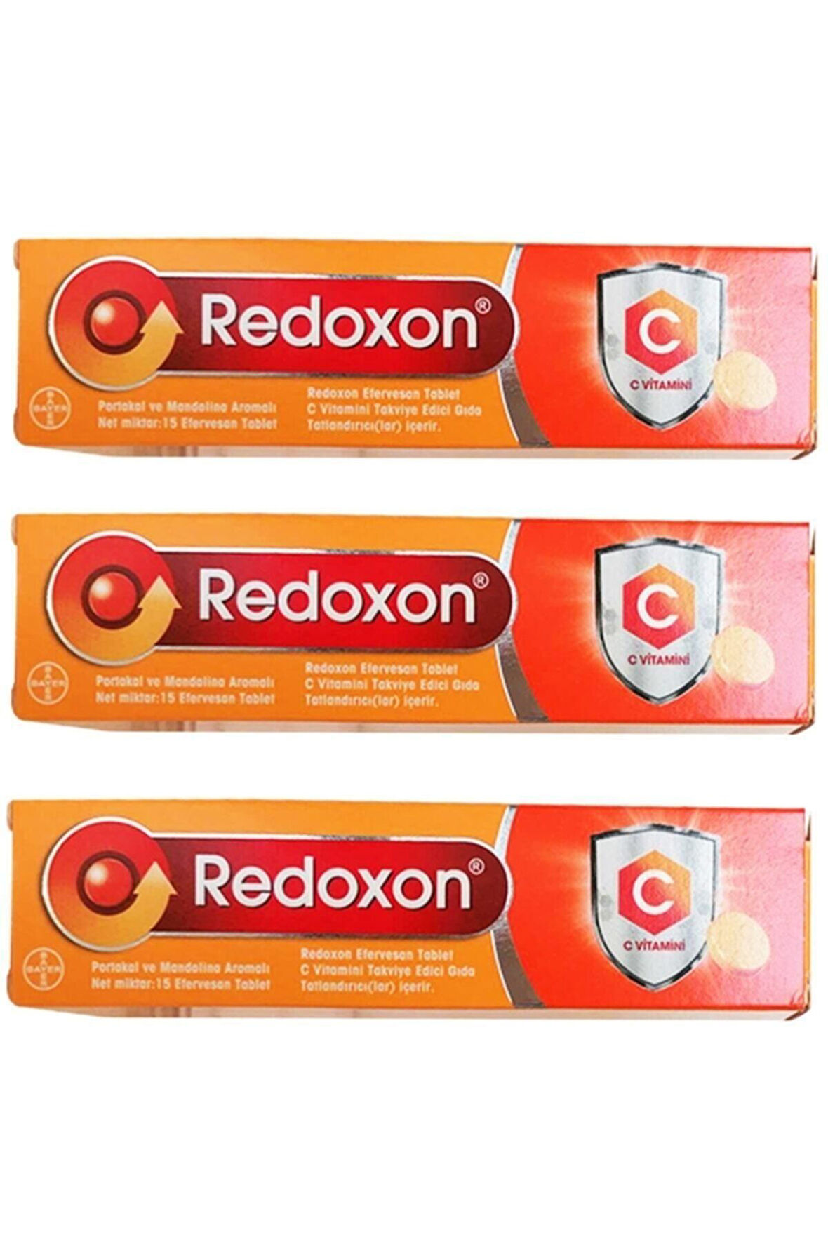 Redoxon Vitamin C 1000 mg Efervesan 15 Tablet 3 Adet