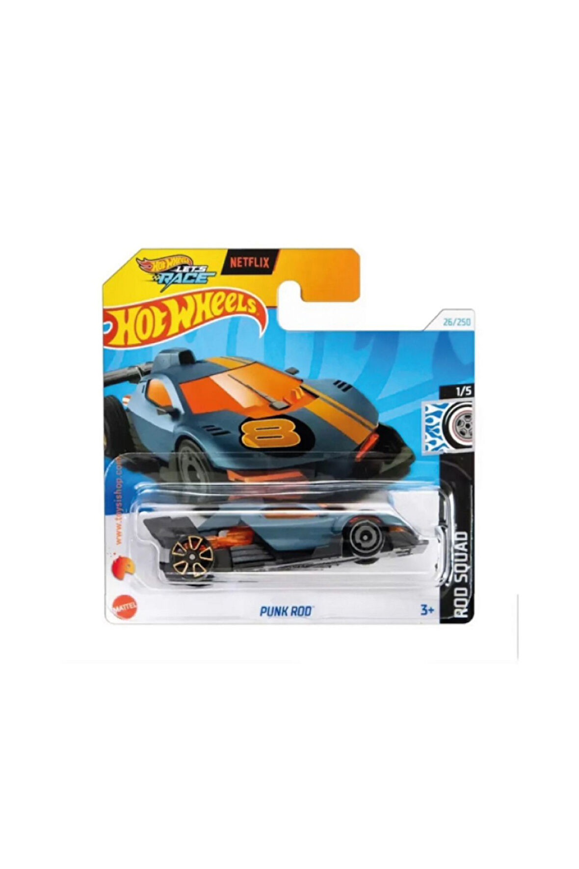 1/64 Ölçek Tekli Regular Arabalar HTC98 Rod Squad / Punk Rod