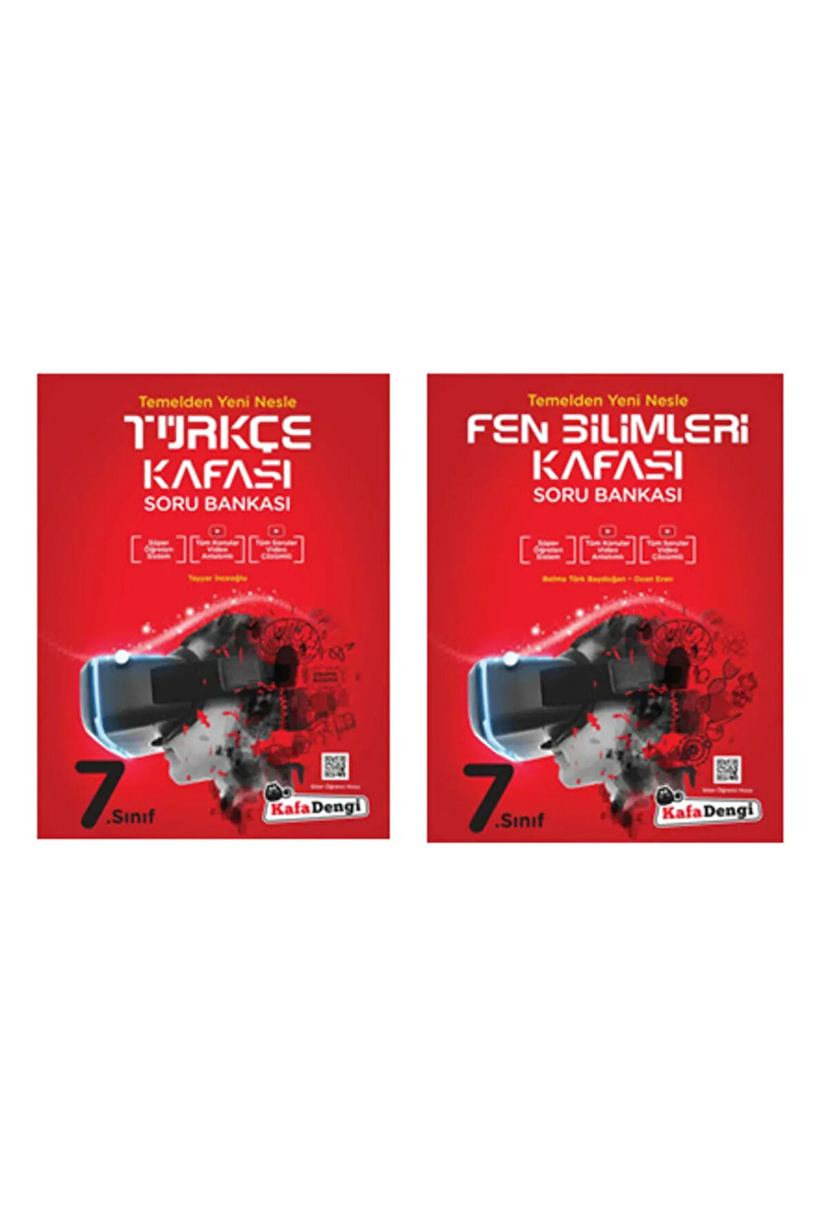 Kafadengi Yayınları 7. Sınıf Türkçe + Fen Kafası Soru Bankası