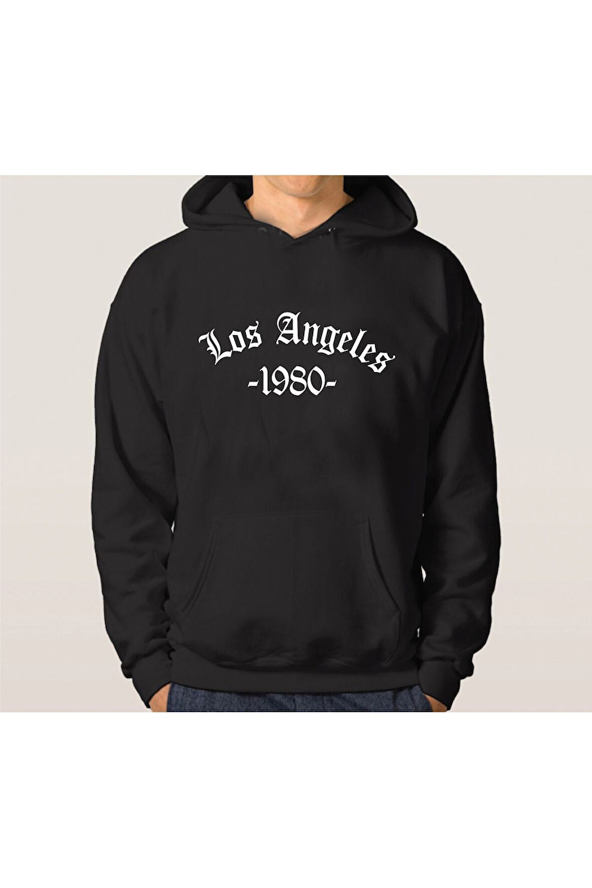 Unisex Baskılı Oversize Kapşonlu Sweatshirt