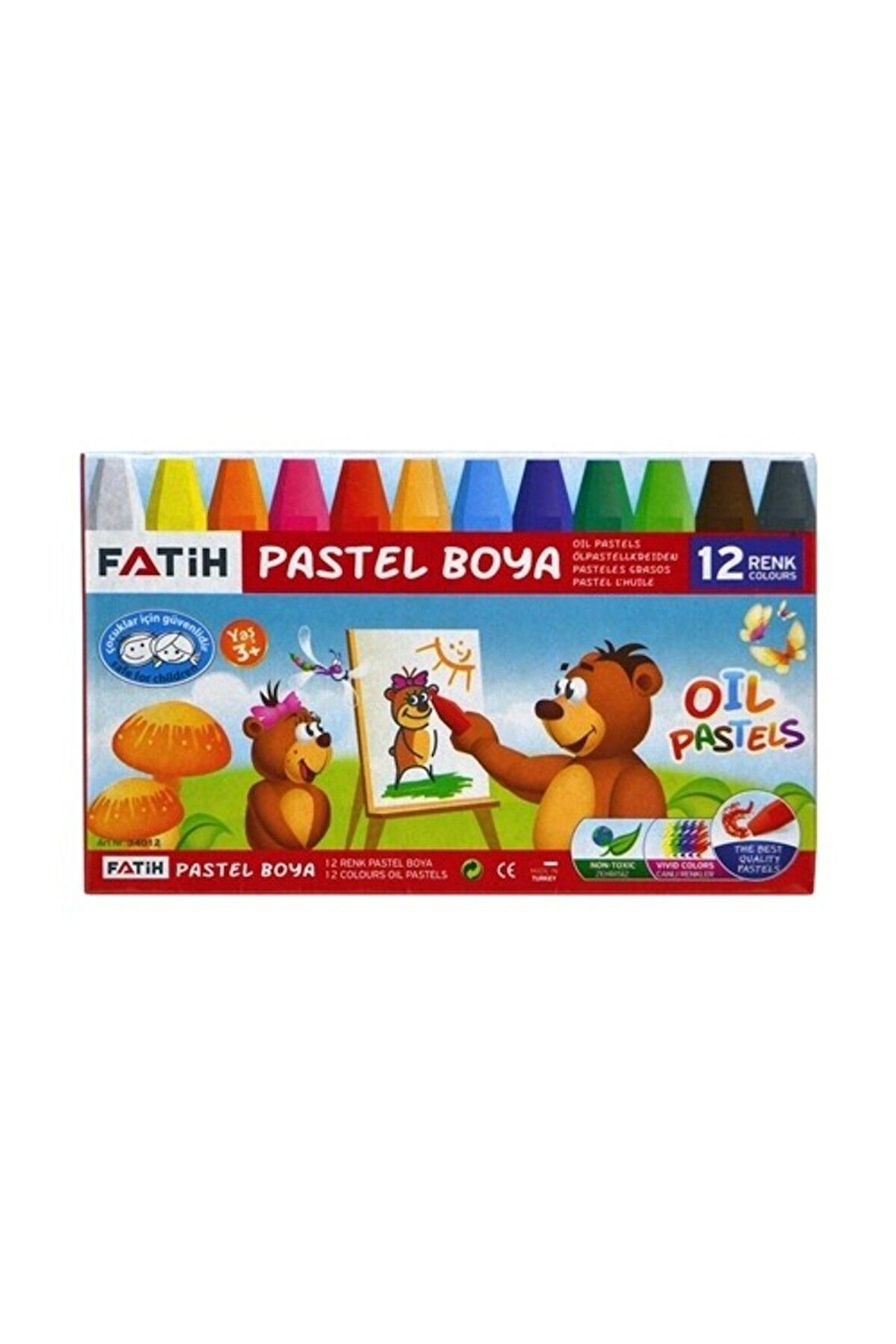 FATİH PASTEL BOYA 12Lİ