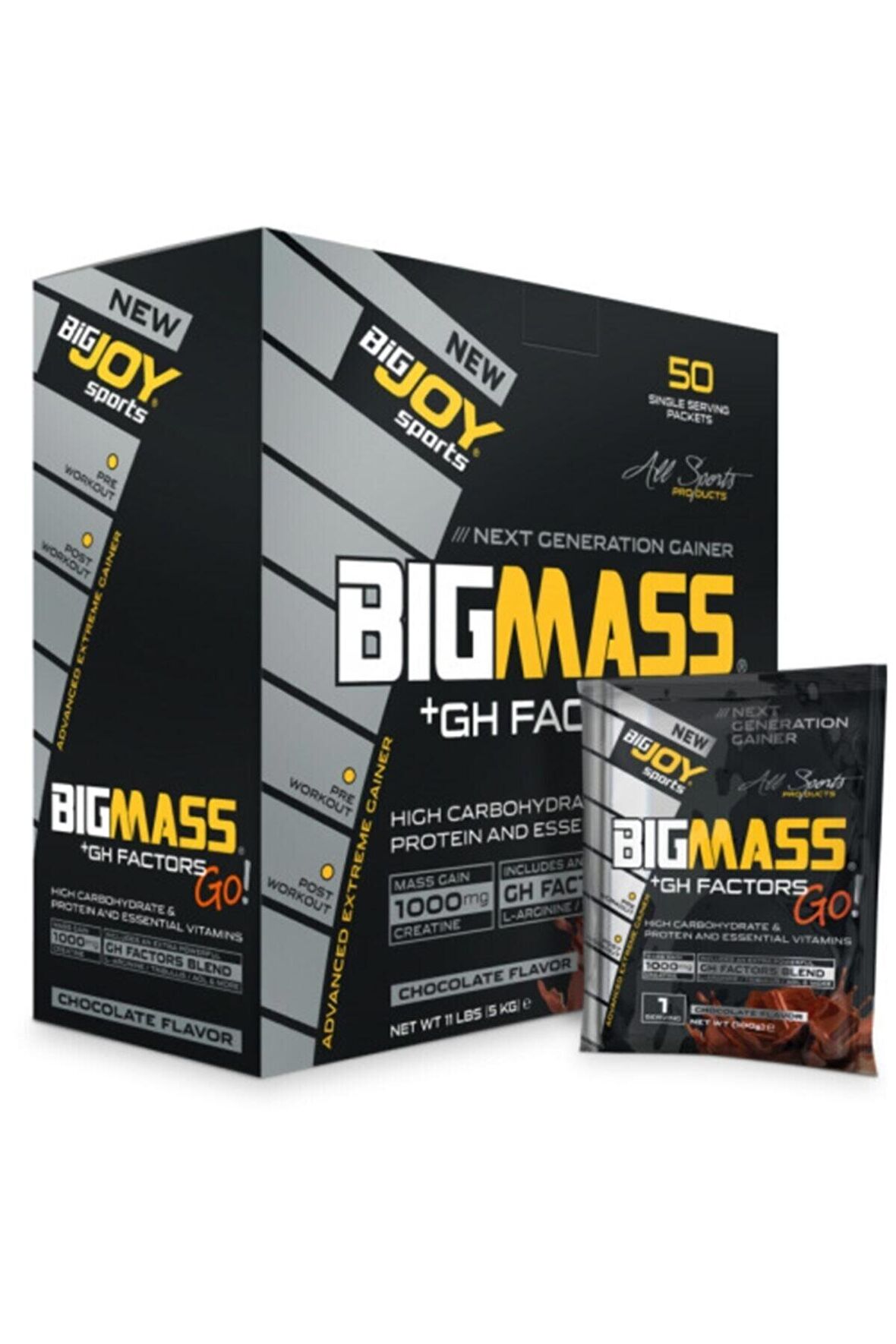 Big Mass 5000 G 50 Saşe - Çikolata 8681571350019