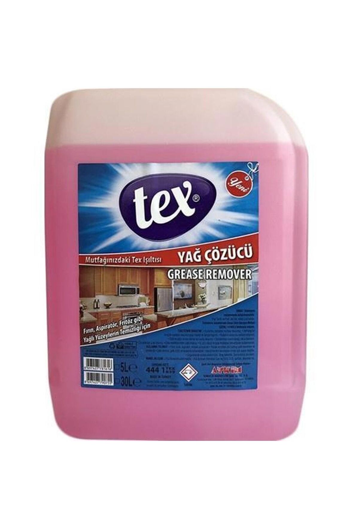 Tex Grease Remover 5 lt Yağ Çözücü Sıvı