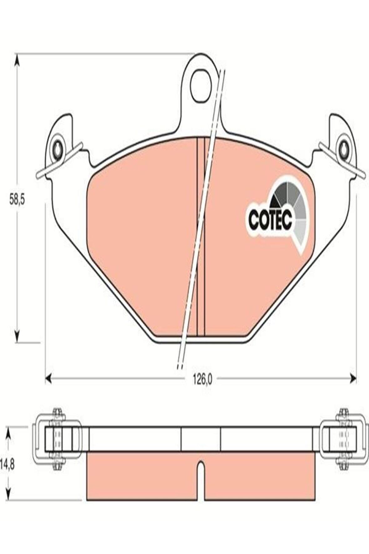 Gdb1041 Fren Balatasi Arka-( Renault : Laguna I 93-01 1.8-2.0 94 Safrane I 92-96 2.0 (wh582691)