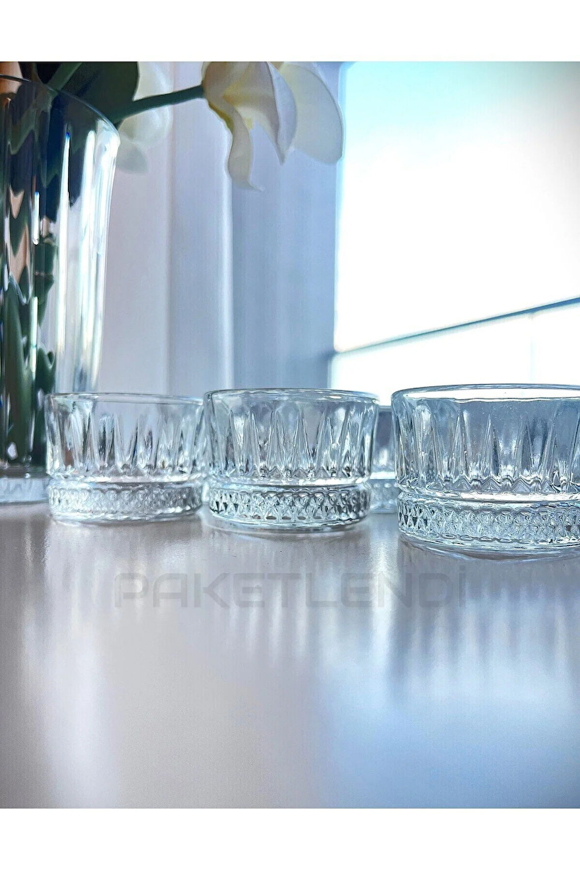 Oslo Elysia 6'lı Kahve Yanı Lokumluk Sunumluk Cam Kase Seti Mini Ikramlık Şekerlik, Reçellik, Sosluk