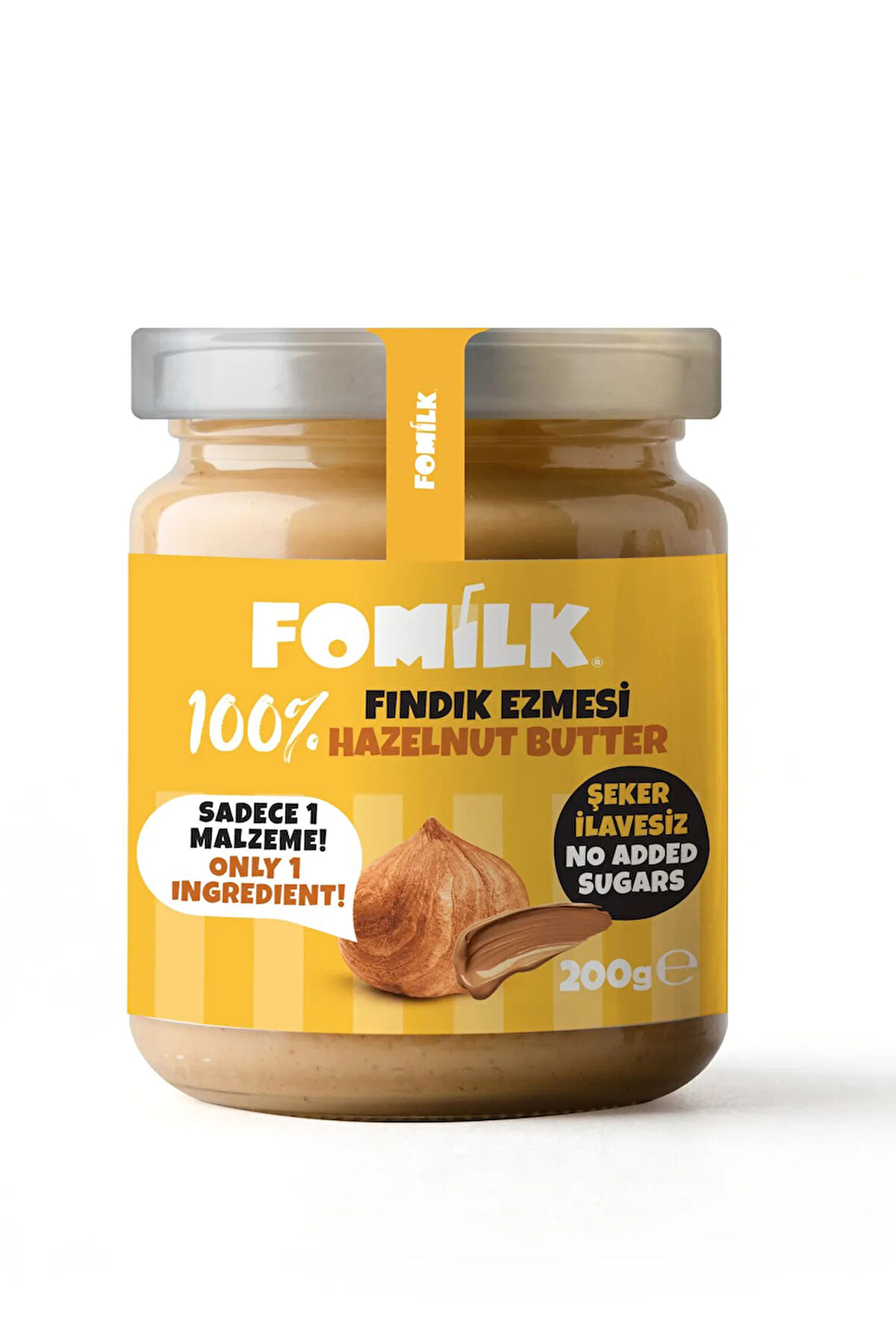 Fomilk %100 Fındık Ezmesi / Hazelnut Butter 200G