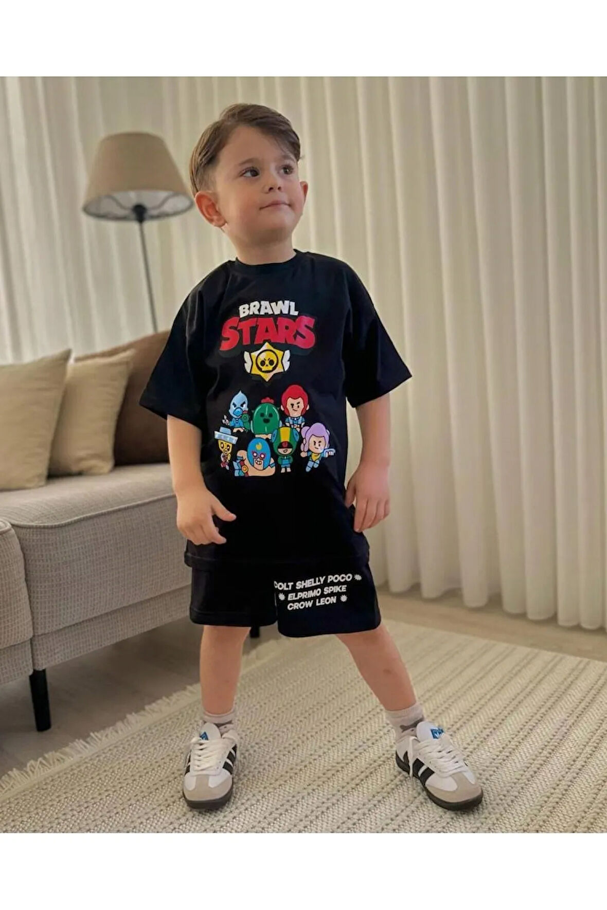 Brawl Stars Çocuk Şort Takım %100 Organik Pamuk